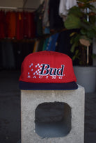 Vintage Budweiser Racing Embroidered Hat - Retrospective Store