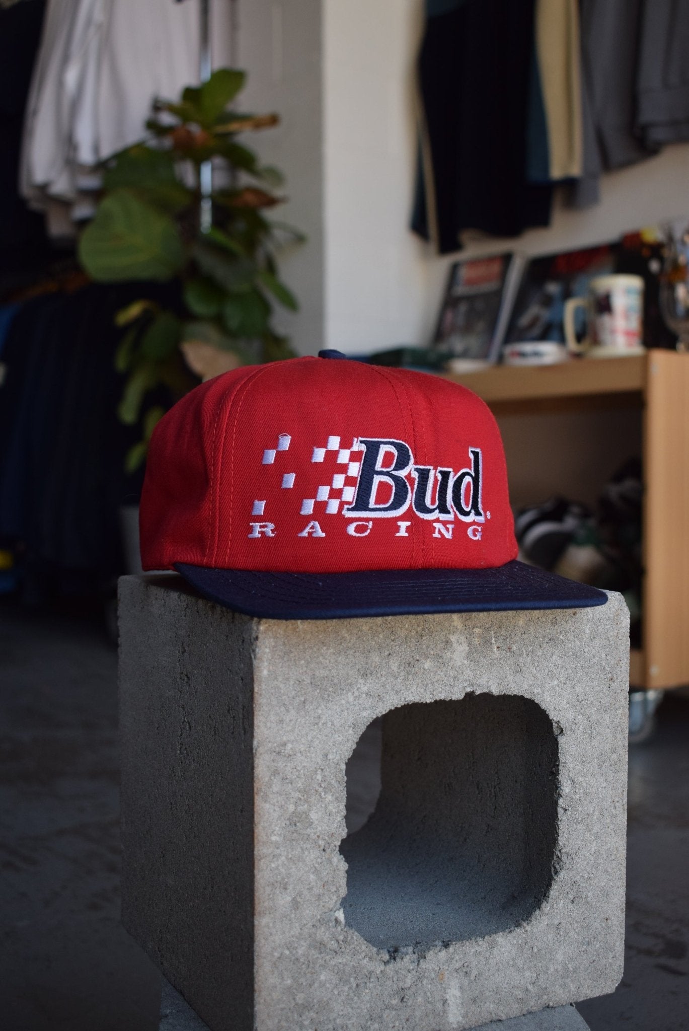 Vintage Budweiser Racing Embroidered Hat - Retrospective Store