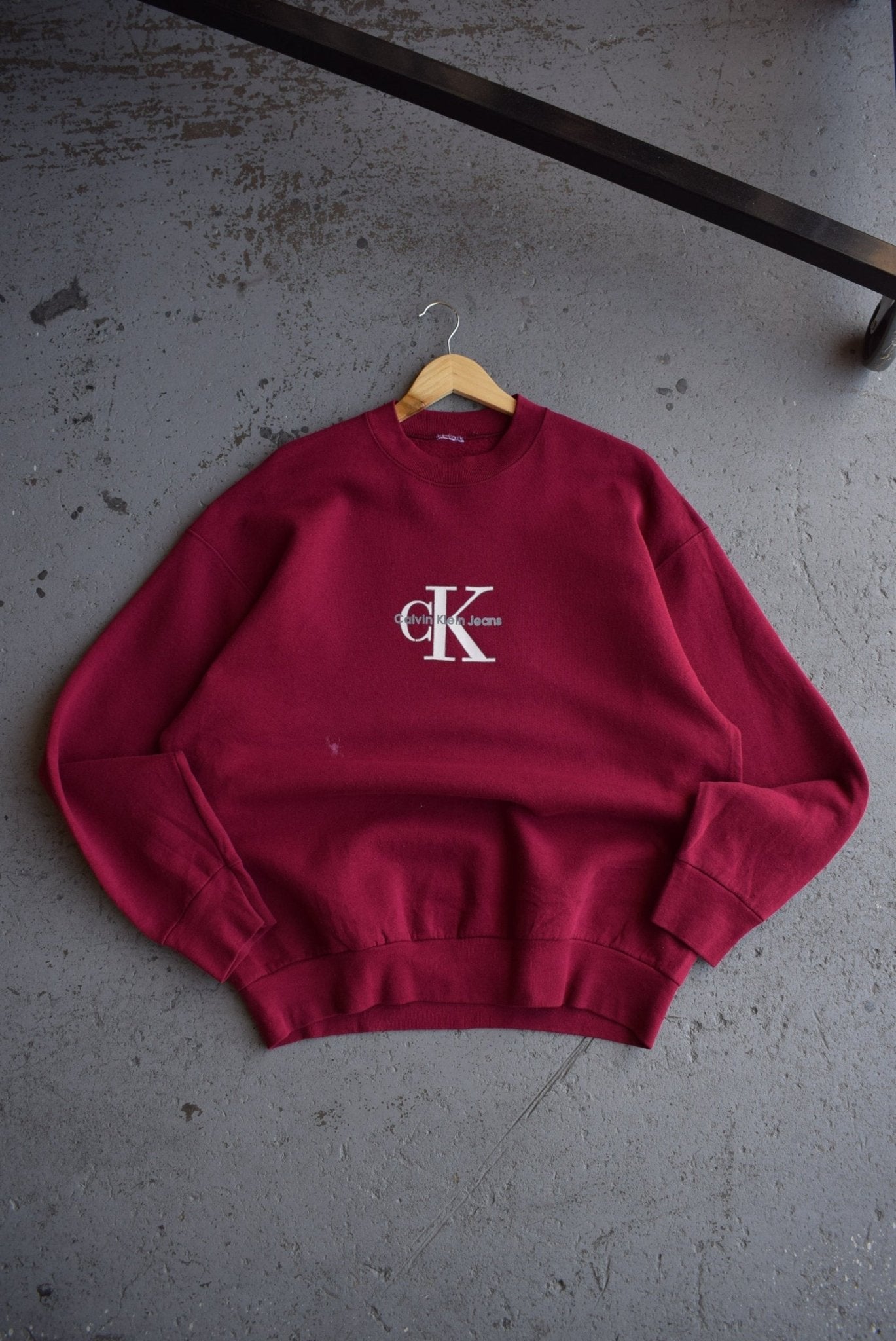 Vintage Calvin Klein Jeans Spellout Crewneck (L/XL) - Retrospective Store