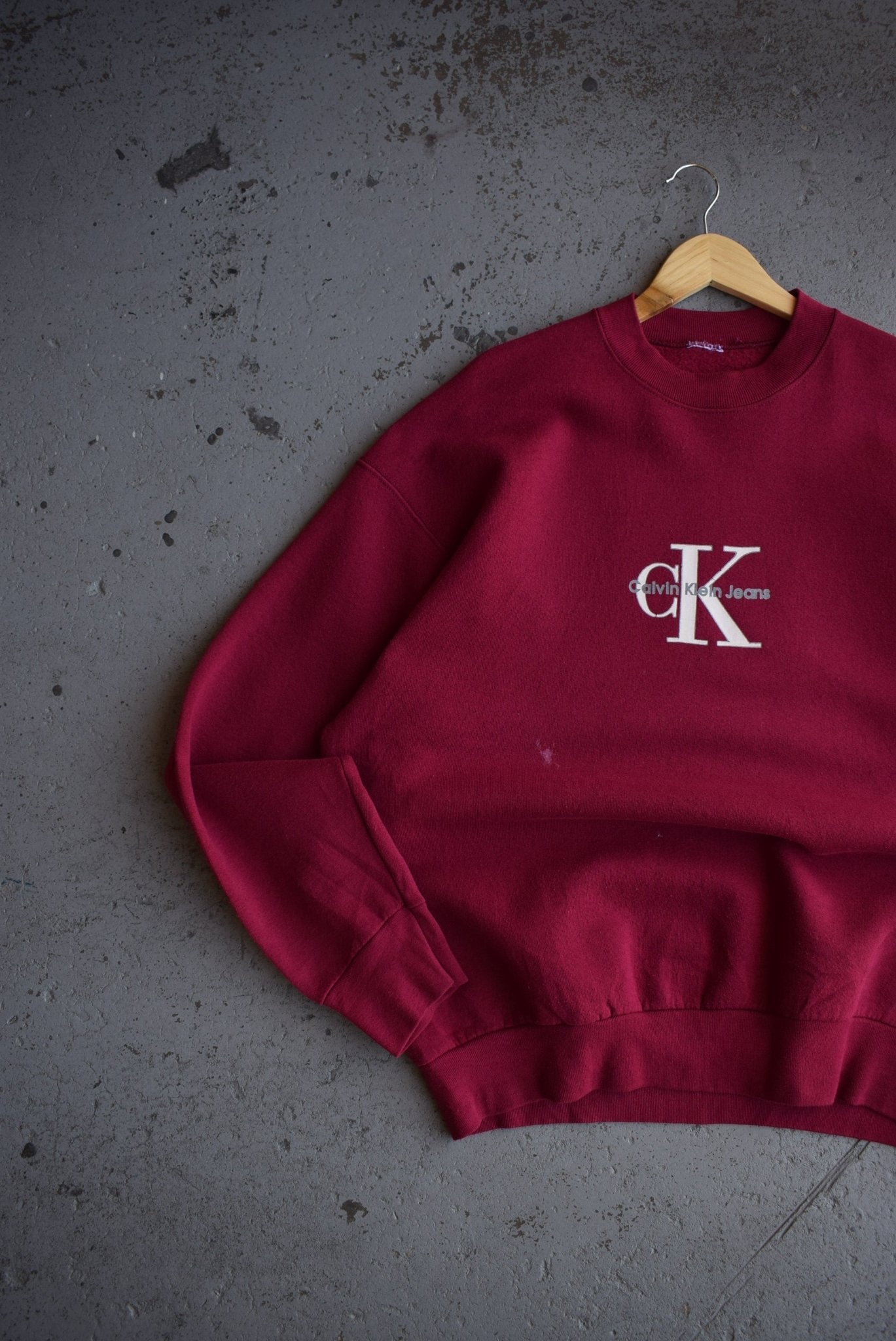 Vintage Calvin Klein Jeans Spellout Crewneck (L/XL) - Retrospective Store