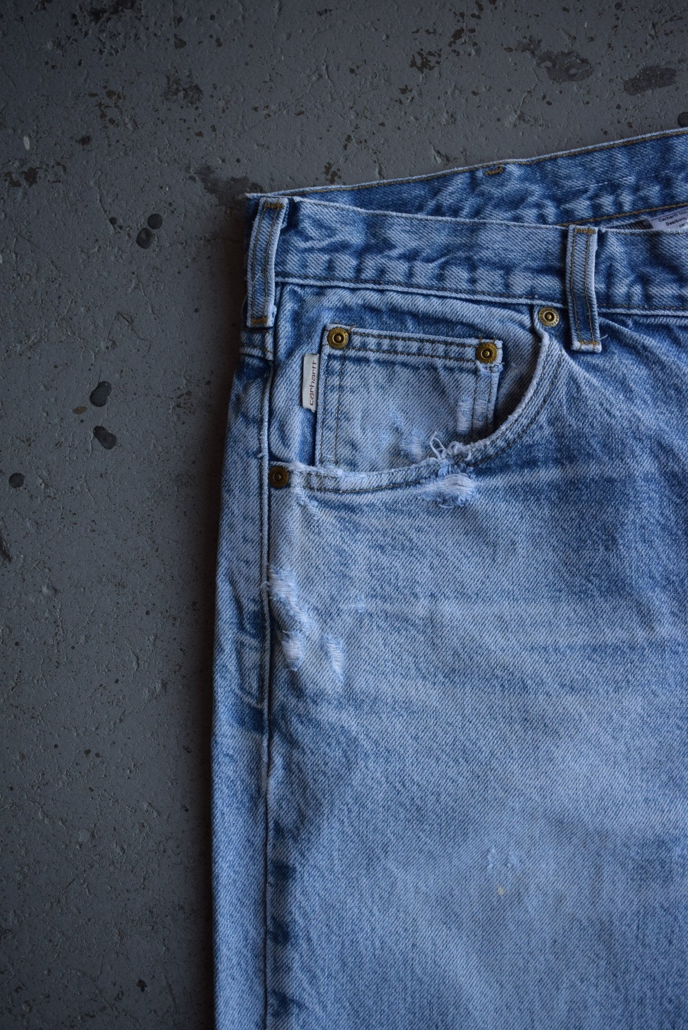 Vintage Carhartt Classic Logo Jeans (38) - Retrospective Store