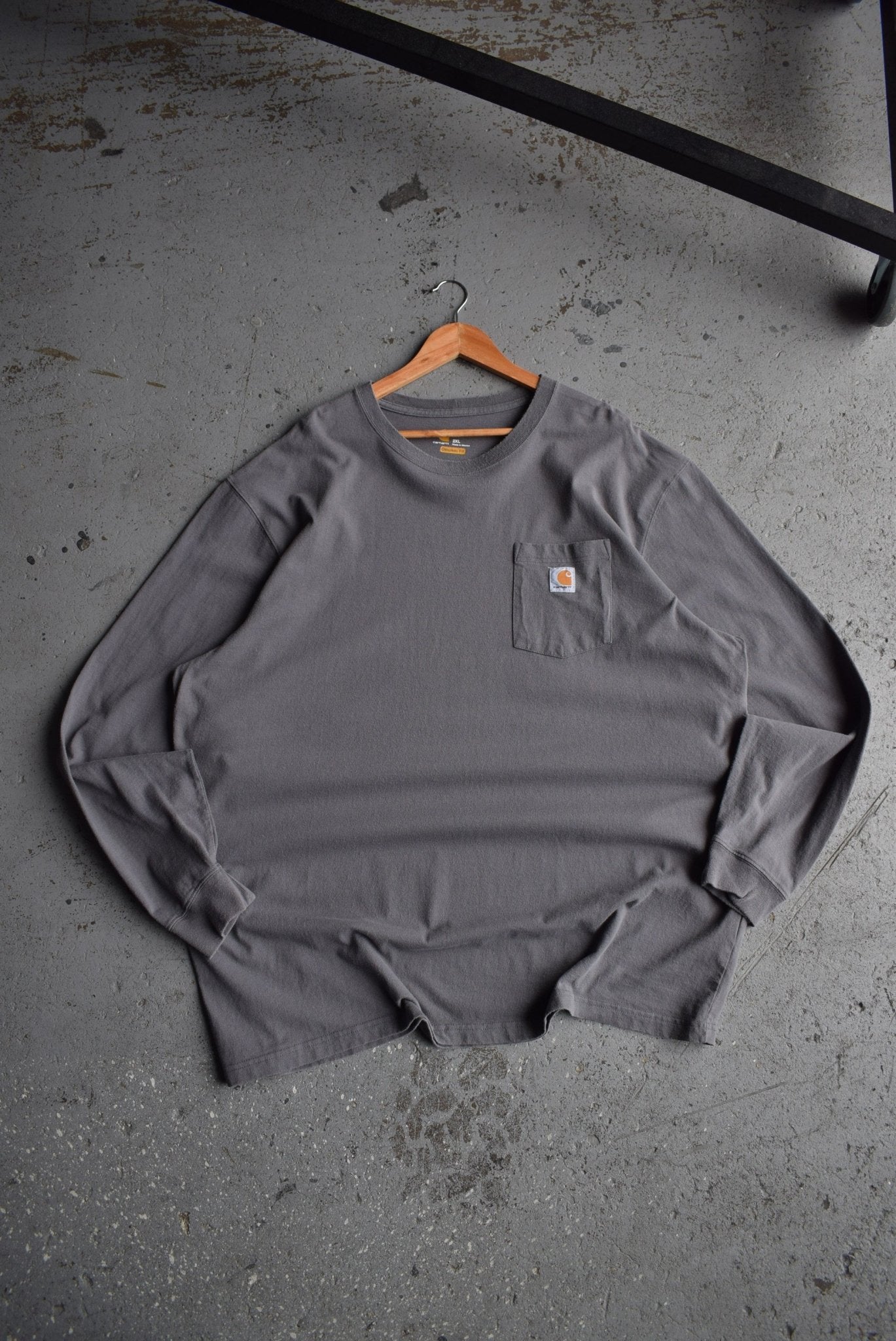 Vintage Carhartt Classic Logo Long Sleeve Tee (3XL) - Retrospective Store