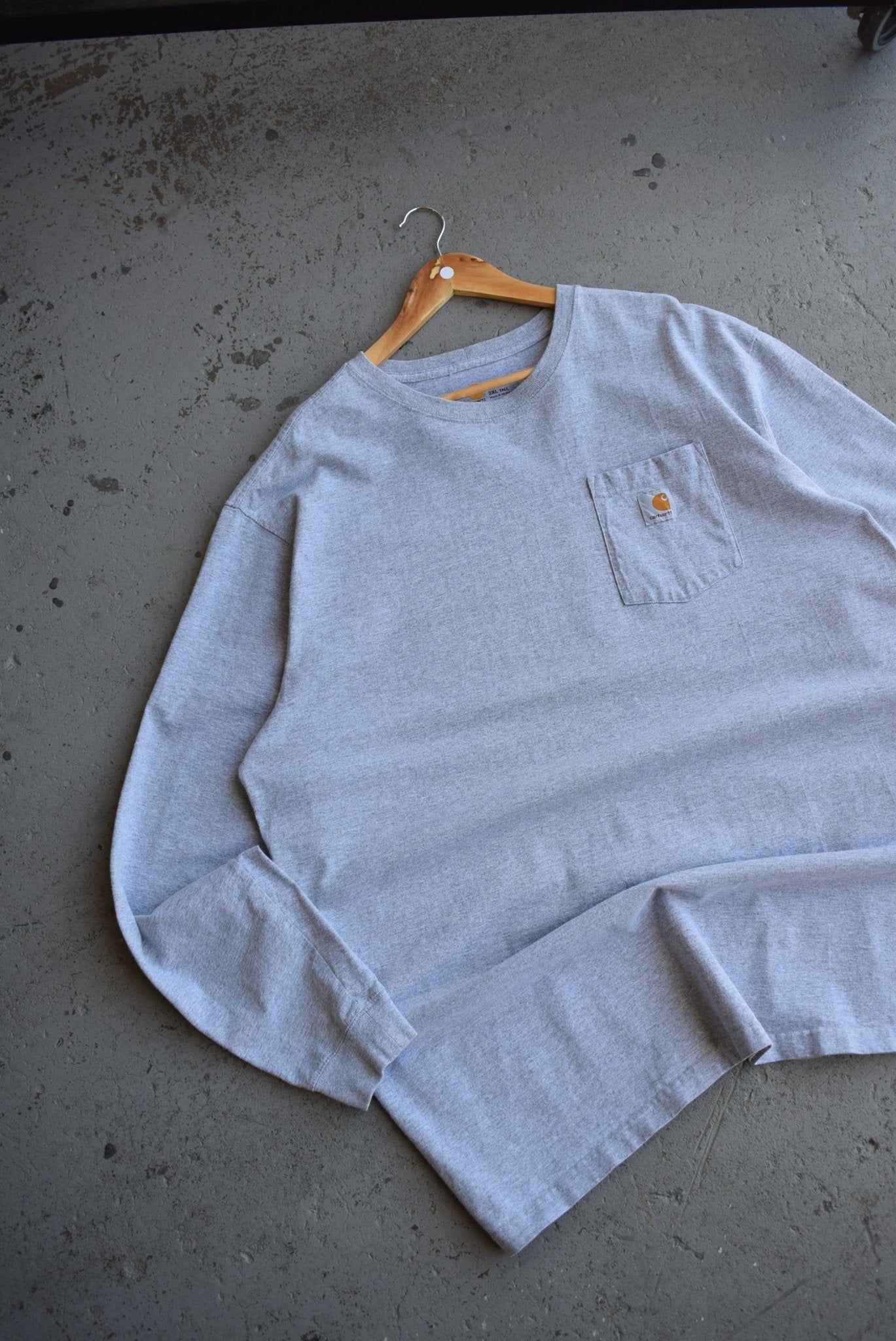 Vintage Carhartt Classic Logo Long Sleeve Tee (3XL) - Retrospective Store