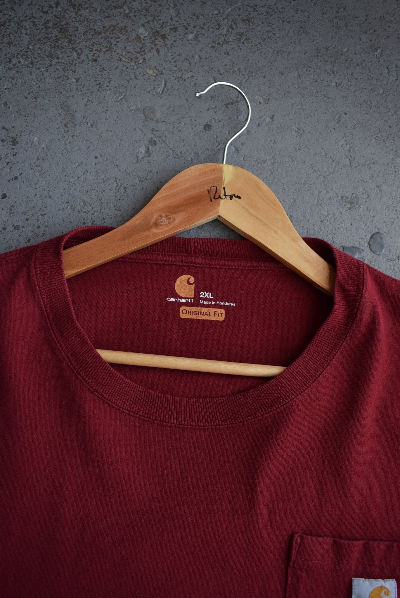 Vintage Carhartt Classic Logo Long Sleeve Tee (3XL) - Retrospective Store