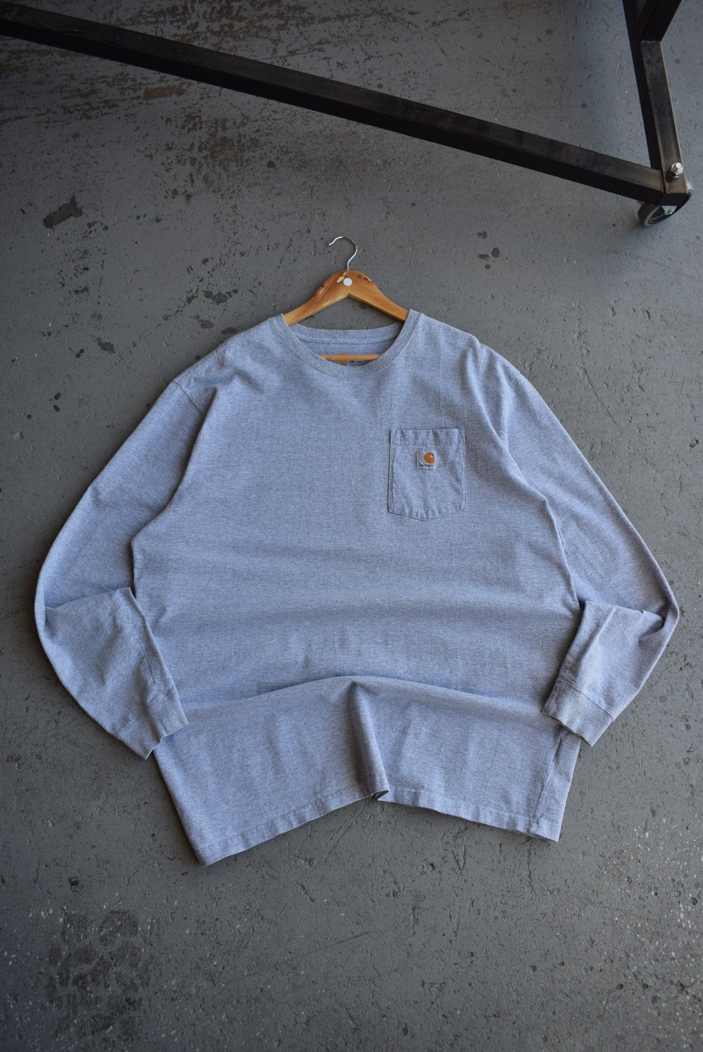 Vintage Carhartt Classic Logo Long Sleeve Tee (3XL) - Retrospective Store