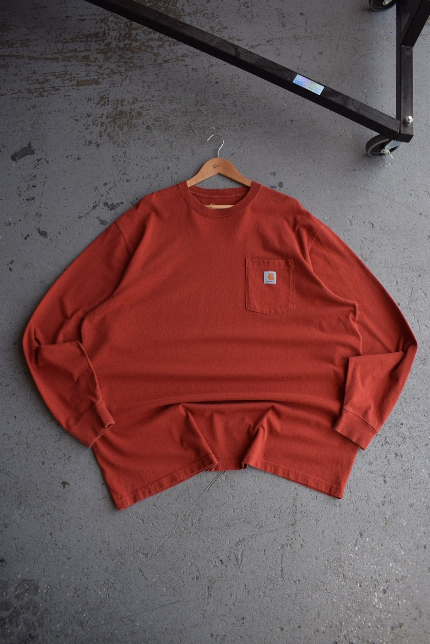 Vintage Carhartt Classic Logo Long Sleeve Tee (3XL) - Retrospective Store