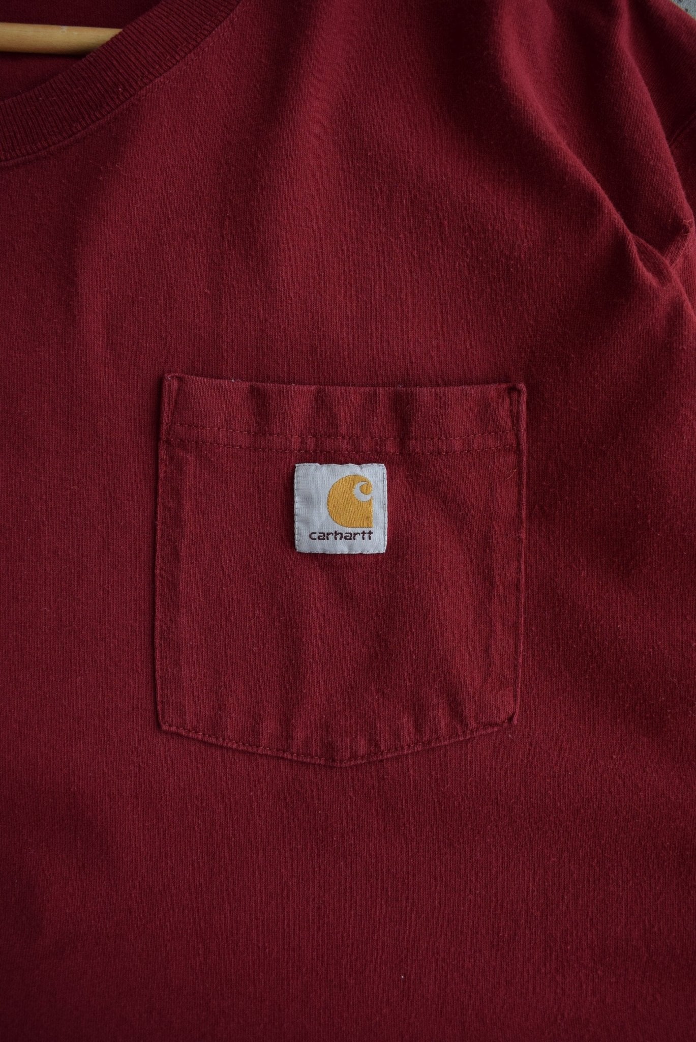Vintage Carhartt Classic Logo Long Sleeve Tee (3XL) - Retrospective Store