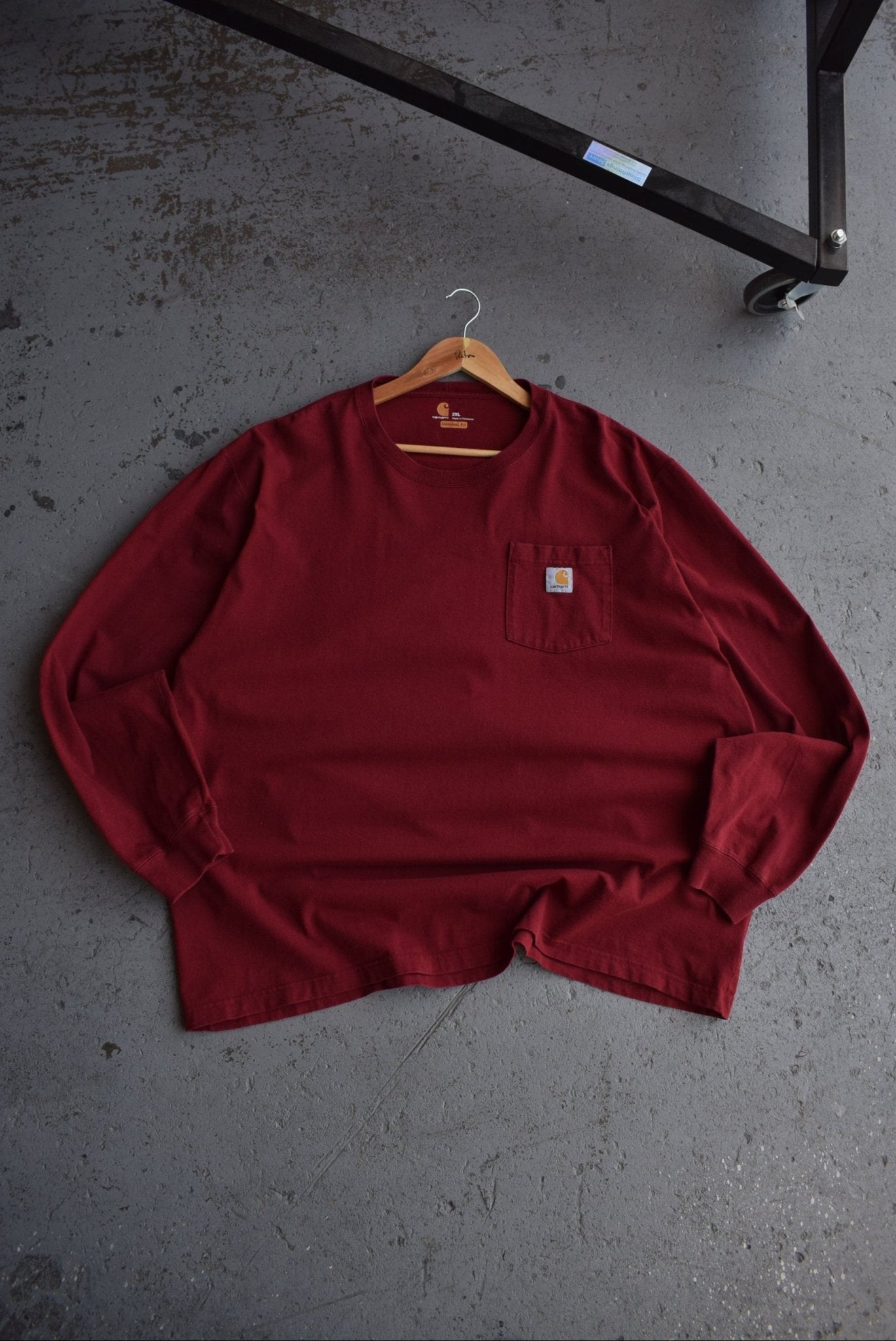 Vintage Carhartt Classic Logo Long Sleeve Tee (3XL) - Retrospective Store