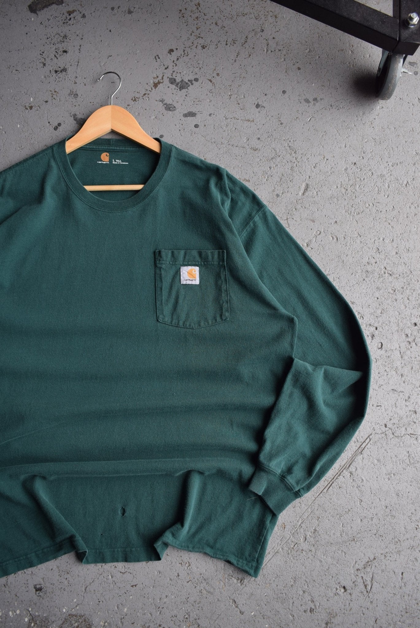 Vintage Carhartt Classic Logo Long Sleeve Tee (XL) - Retrospective Store