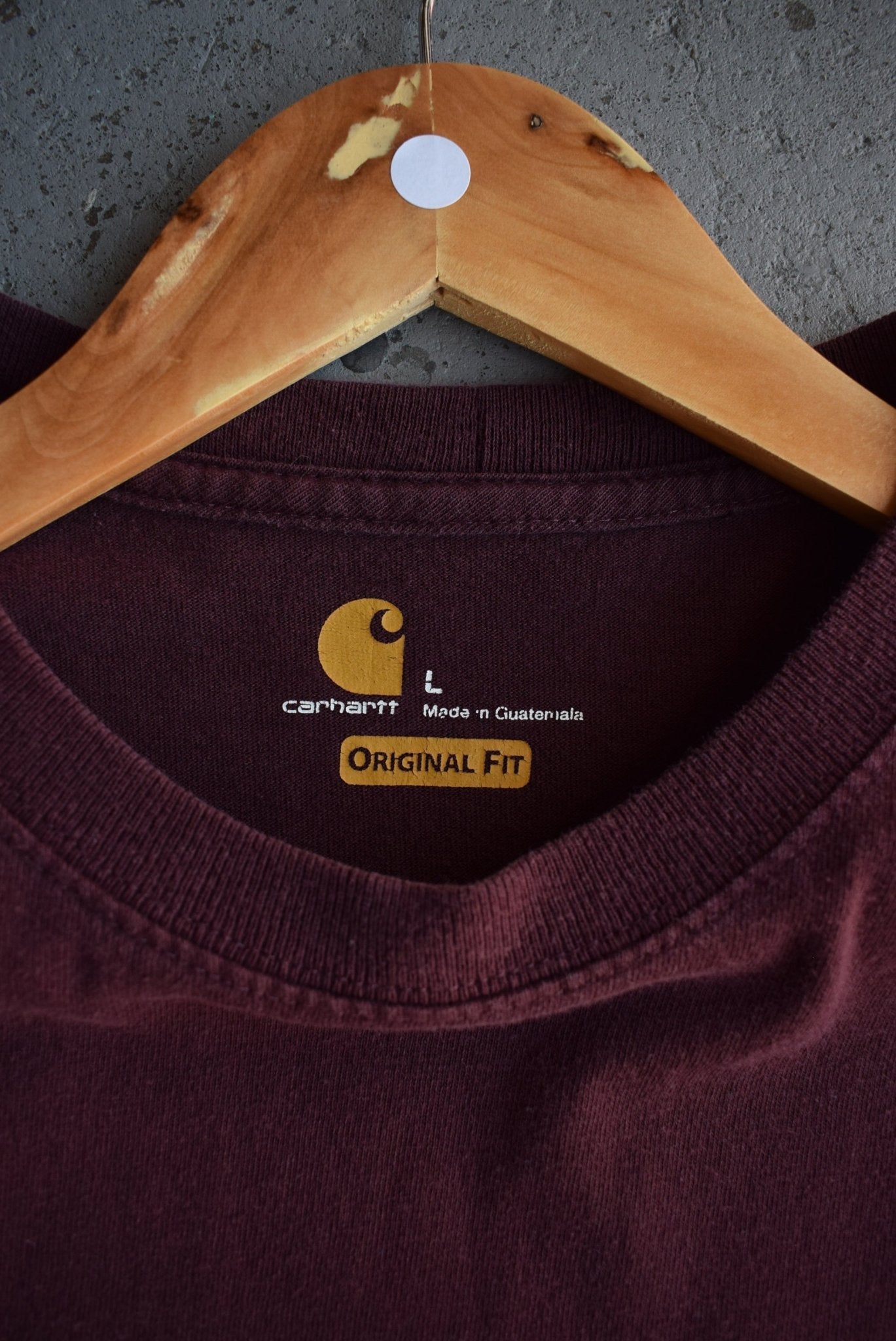 Vintage Carhartt Classic Logo Long Sleeve Tee (XL) - Retrospective Store