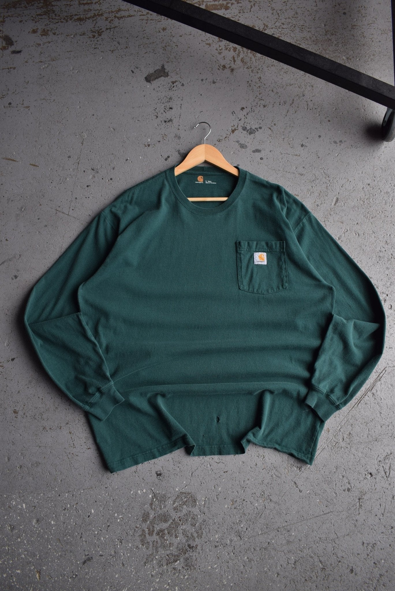 Vintage Carhartt Classic Logo Long Sleeve Tee (XL) - Retrospective Store