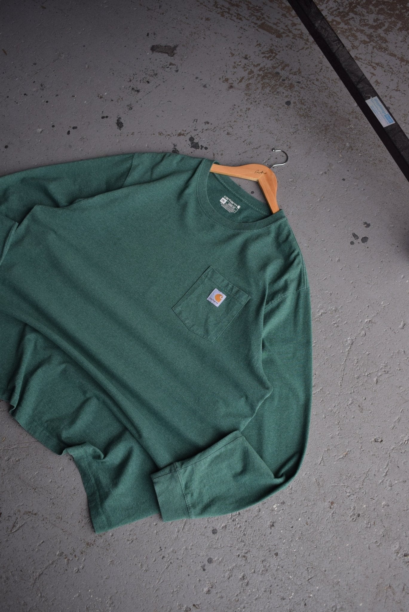 Vintage Carhartt Classic Logo Long Sleeve Tee (XXL) - Retrospective Store