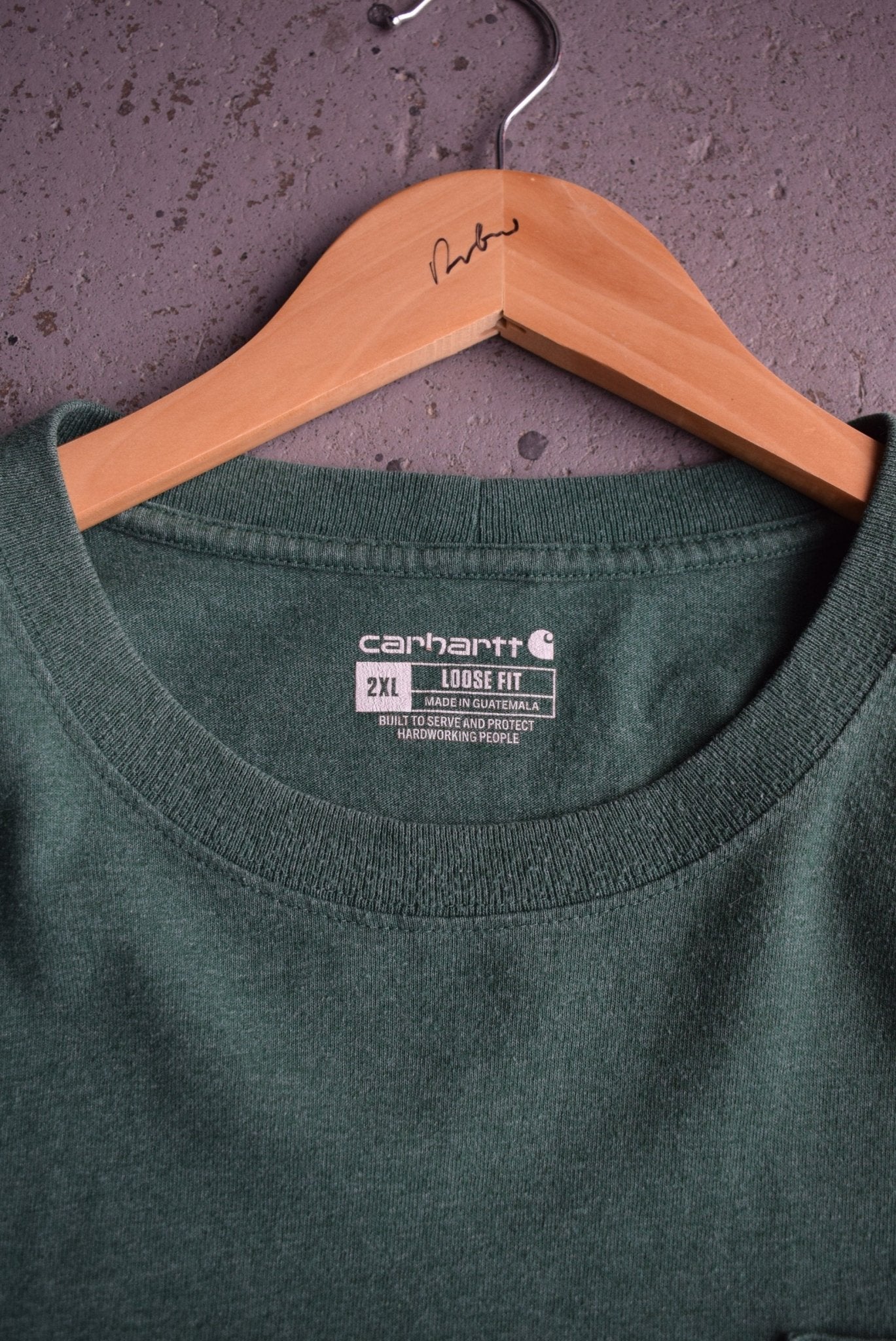 Vintage Carhartt Classic Logo Long Sleeve Tee (XXL) - Retrospective Store