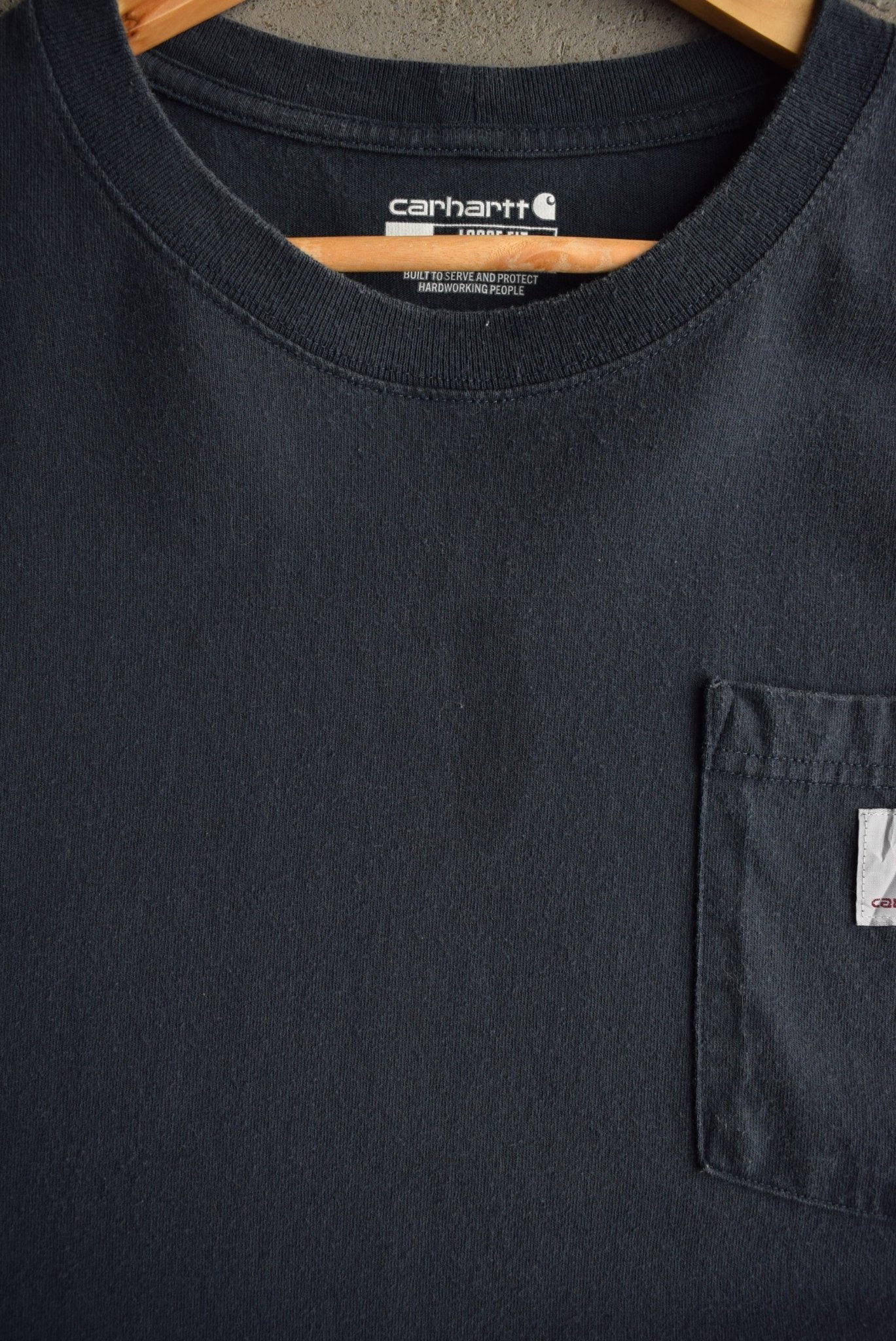 Vintage Carhartt Classic Logo Long Sleeve Tee (XXL) - Retrospective Store