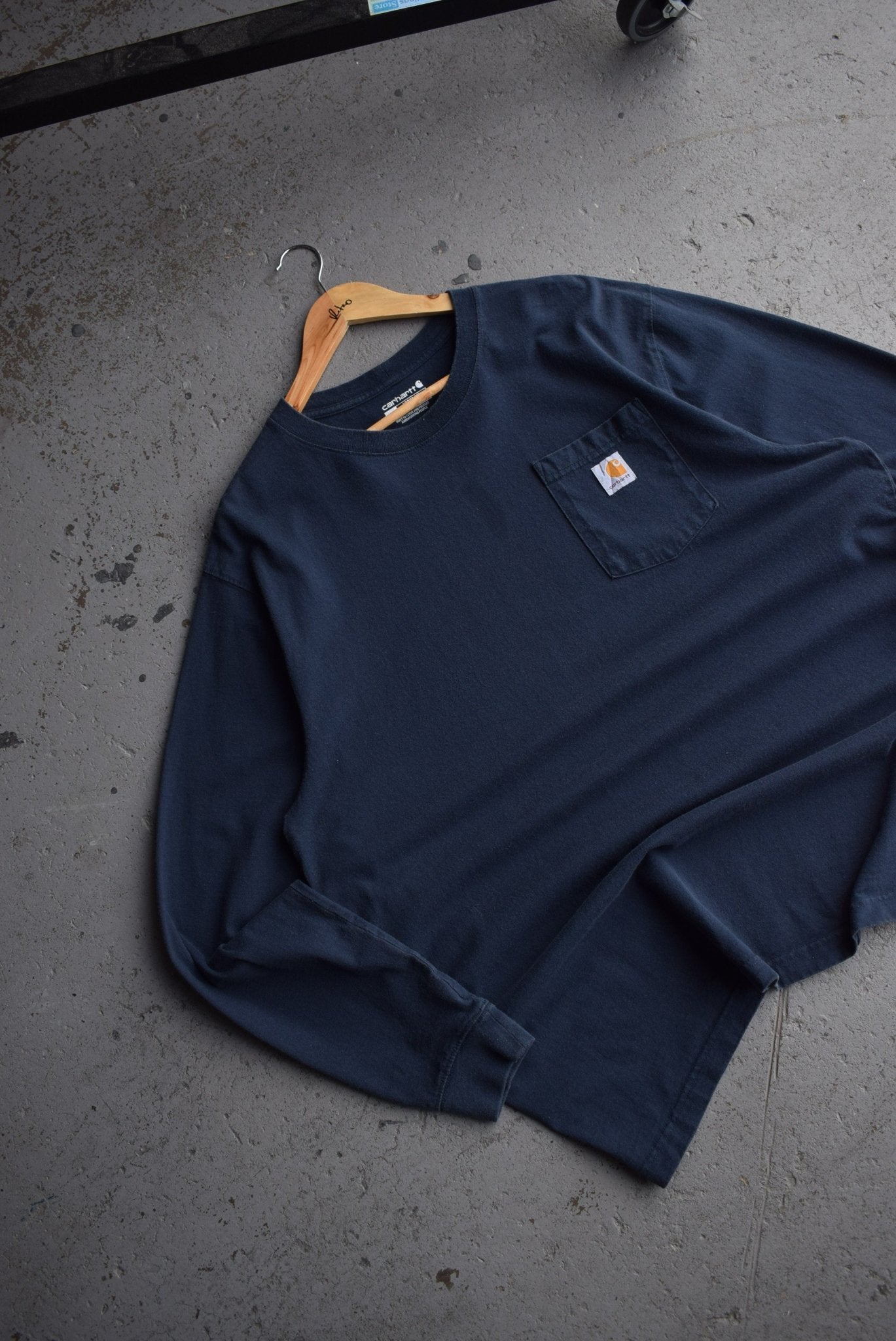 Vintage Carhartt Classic Logo Long Sleeve Tee (XXL) - Retrospective Store