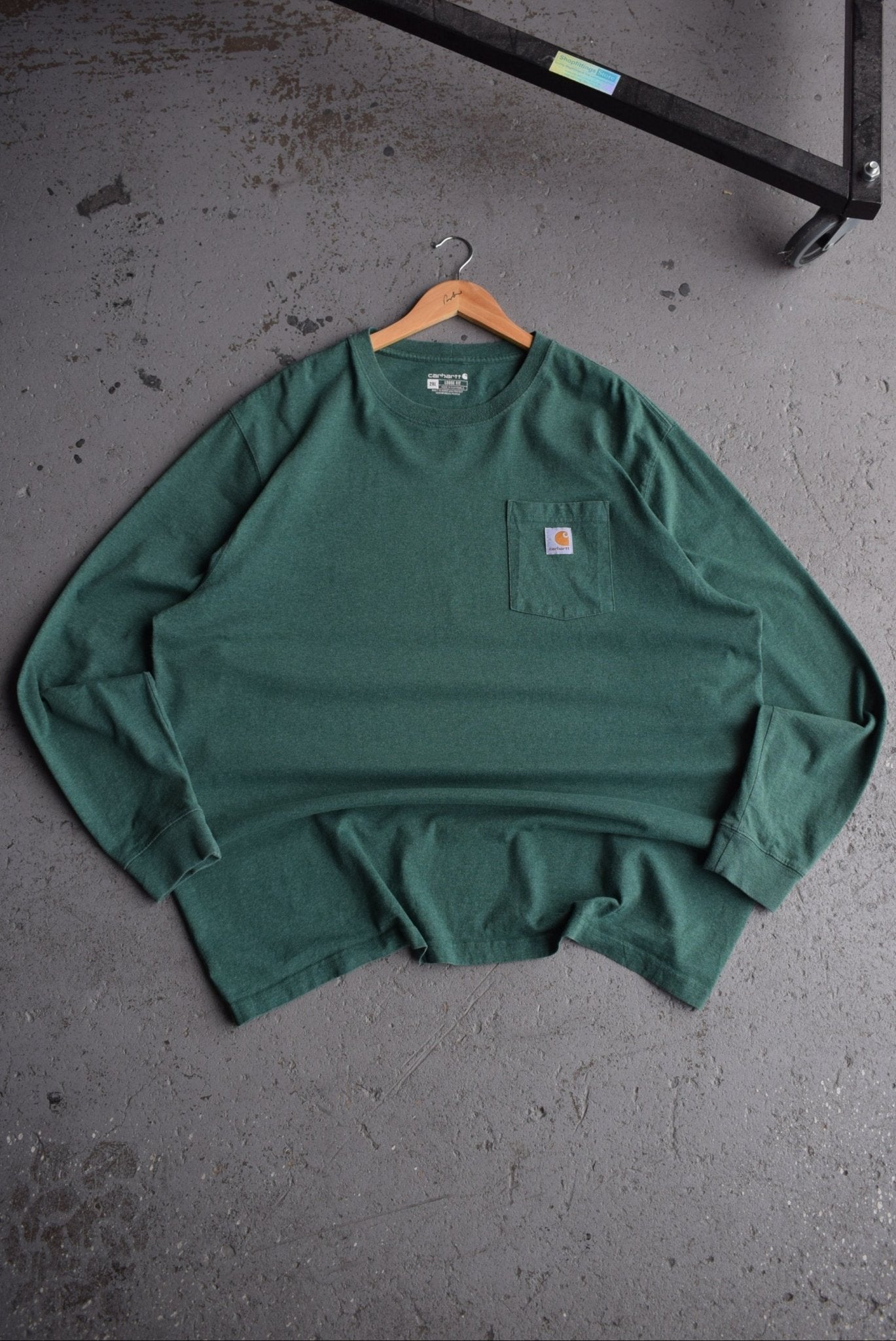Vintage Carhartt Classic Logo Long Sleeve Tee (XXL) - Retrospective Store