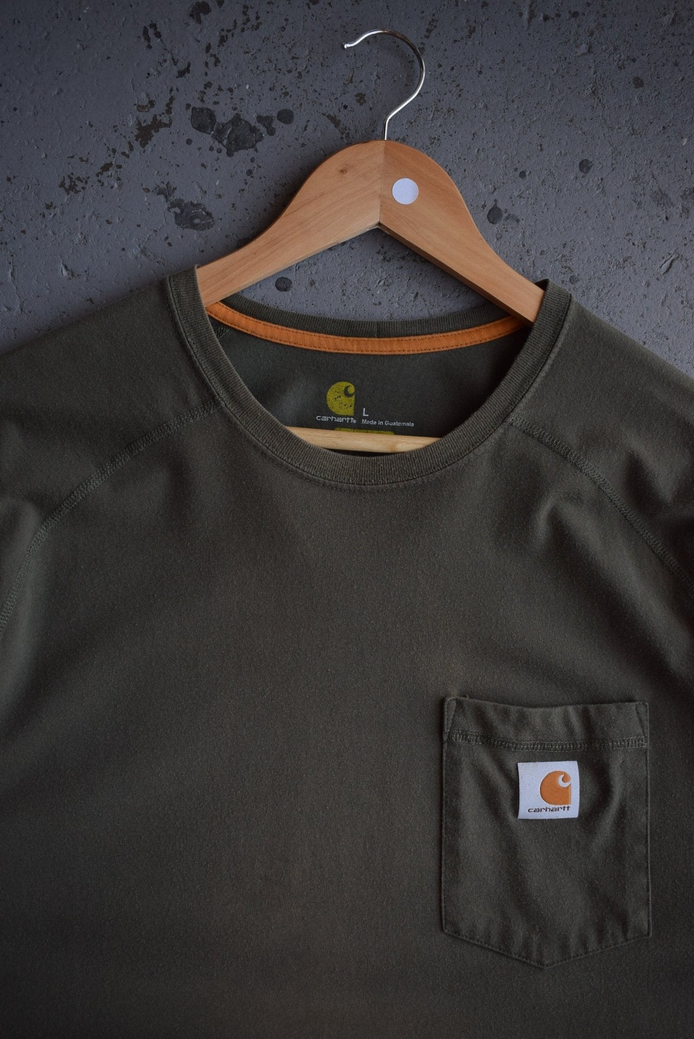 Vintage Carhartt Classic Logo Pocket Tee (L) - Retrospective Store