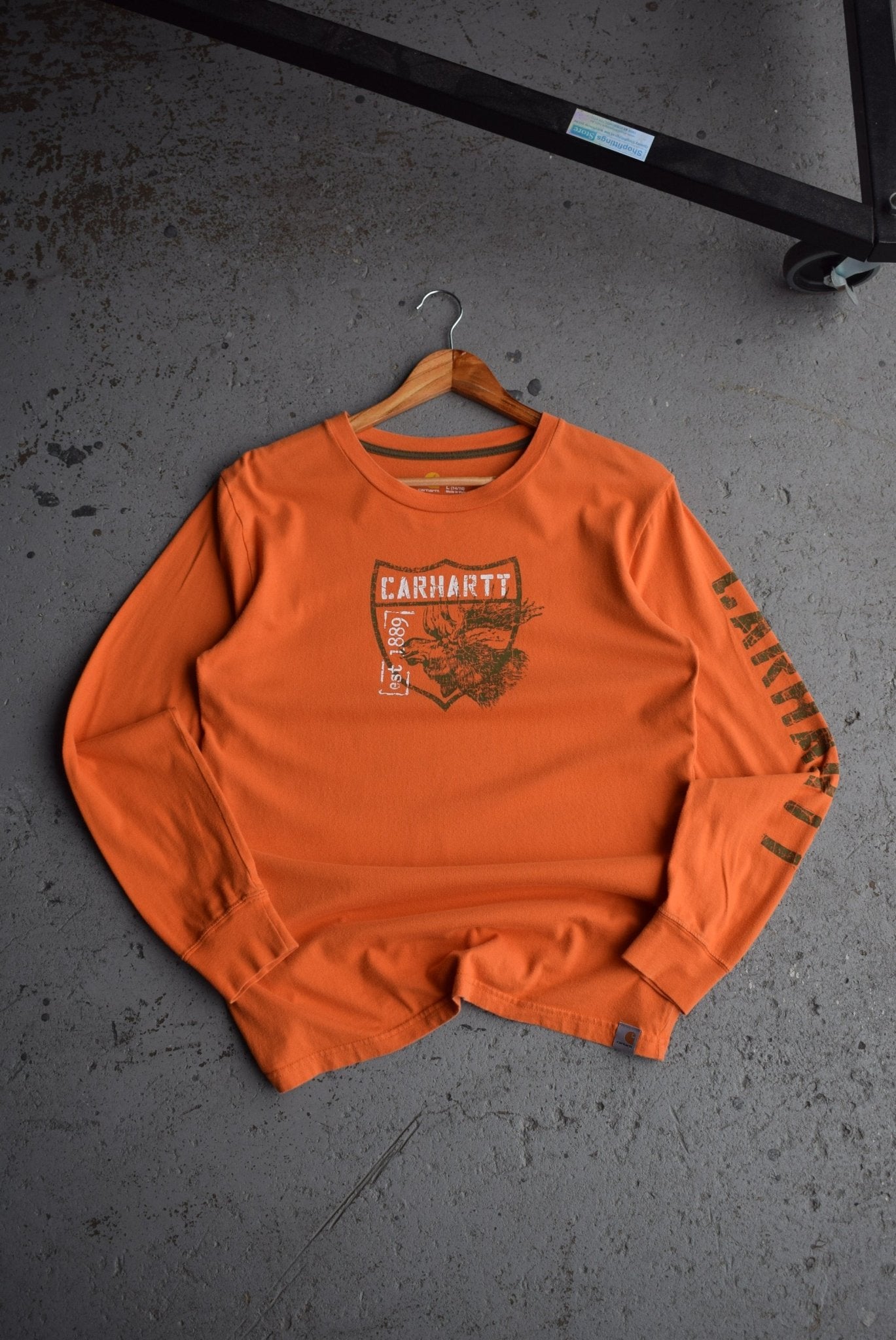 Vintage Carhartt Spellout Long Sleeve Tee (S/M) - Retrospective Store