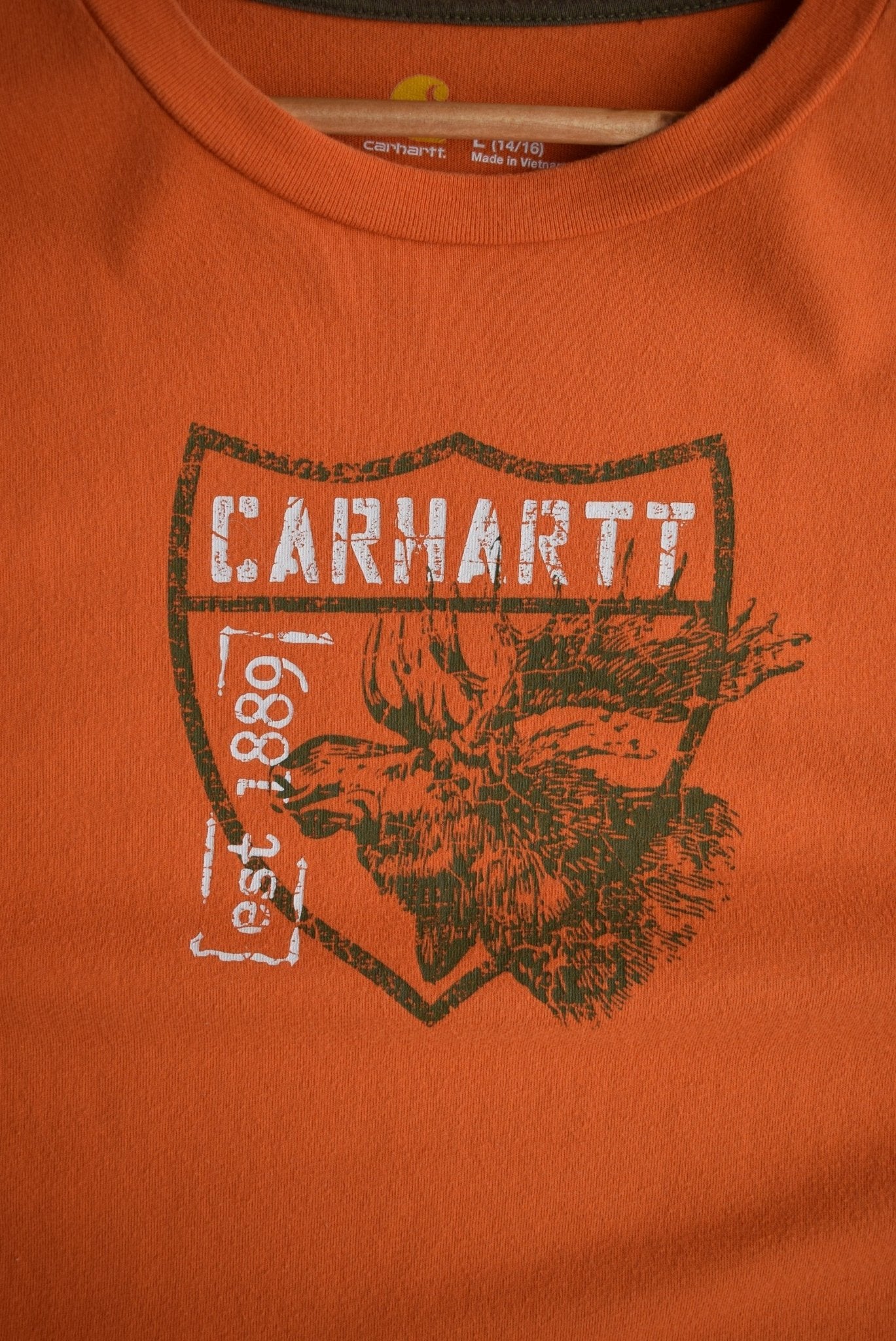 Vintage Carhartt Spellout Long Sleeve Tee (S/M) - Retrospective Store