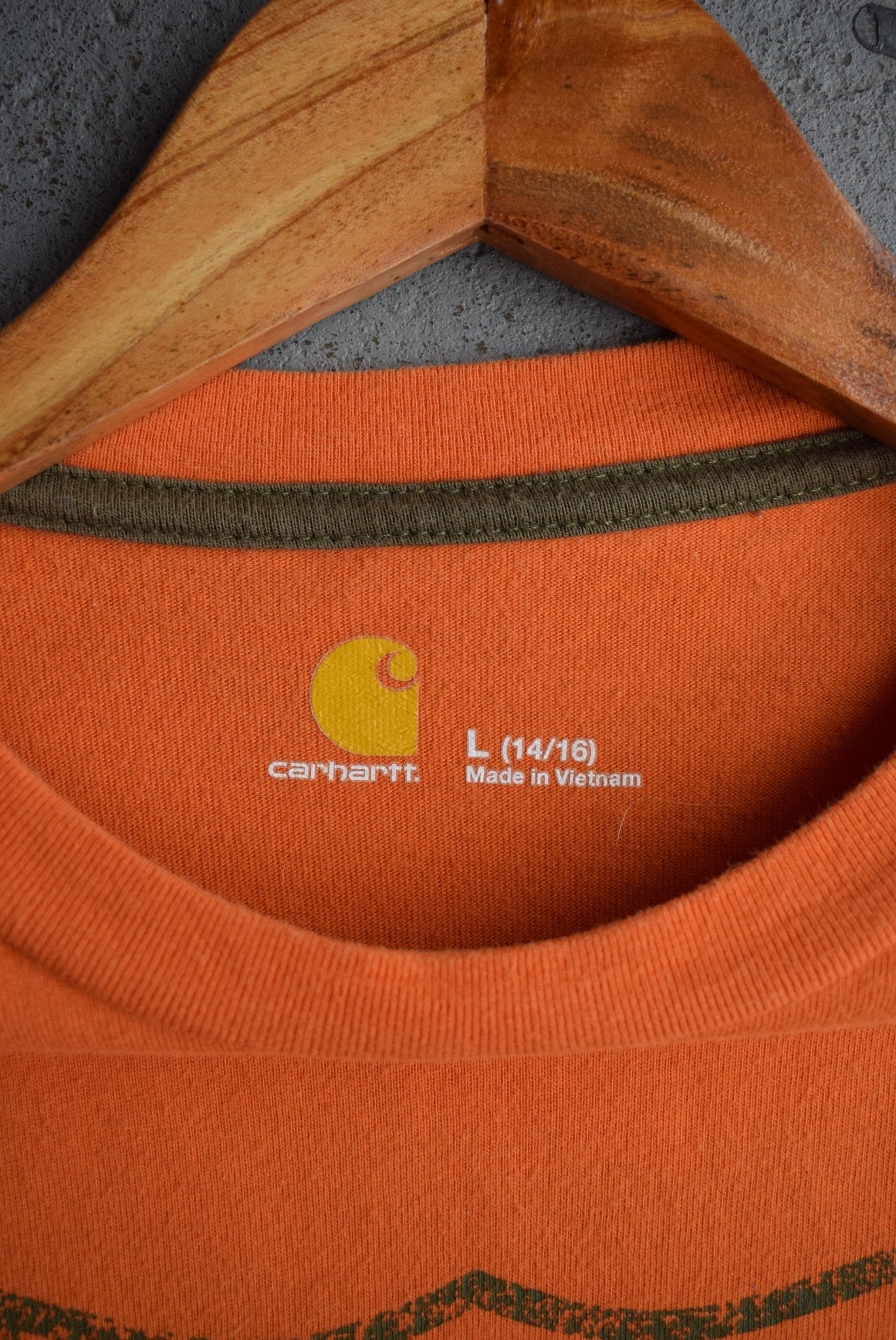Vintage Carhartt Spellout Long Sleeve Tee (S/M) - Retrospective Store