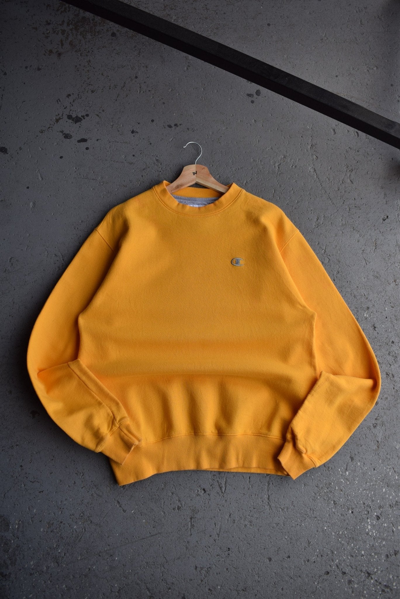 Vintage Champion Classic Logo Embroidered Crewneck (M) - Retrospective Store