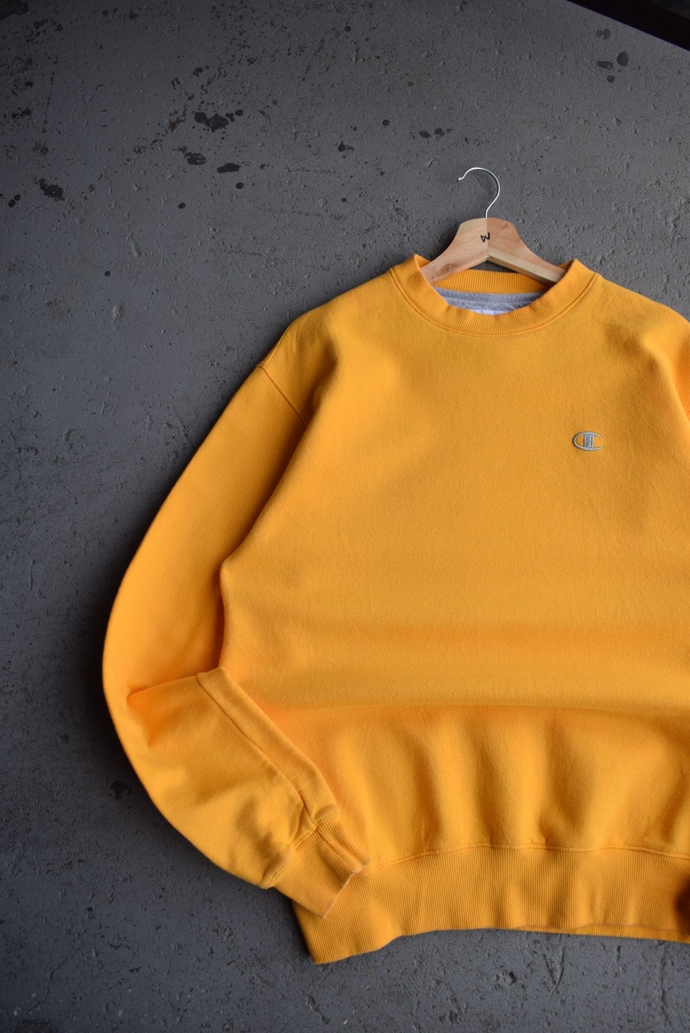 Vintage Champion Classic Logo Embroidered Crewneck (M) - Retrospective Store