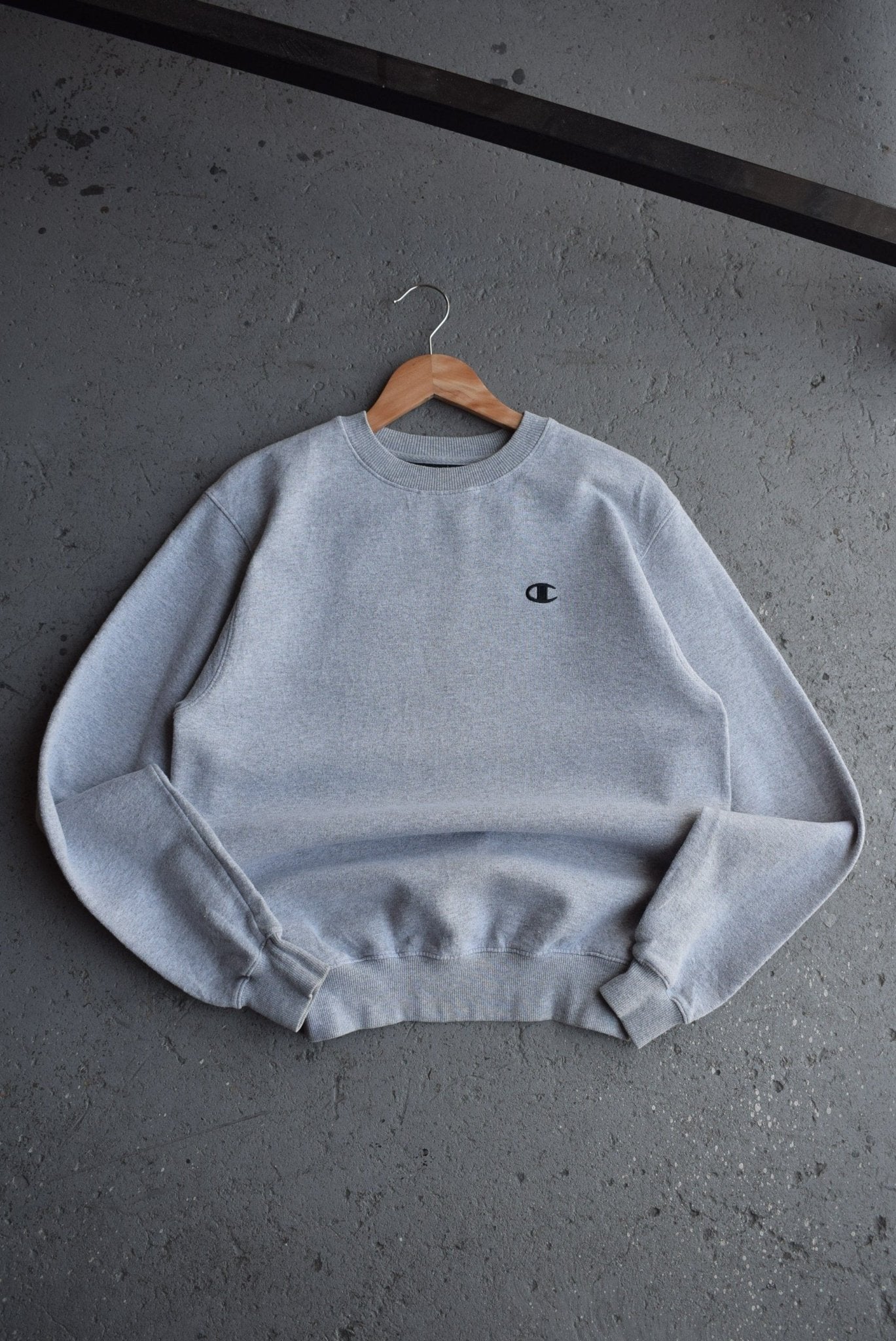 Vintage Champion Classic Logo Embroidered Crewneck (S/M) - Retrospective Store