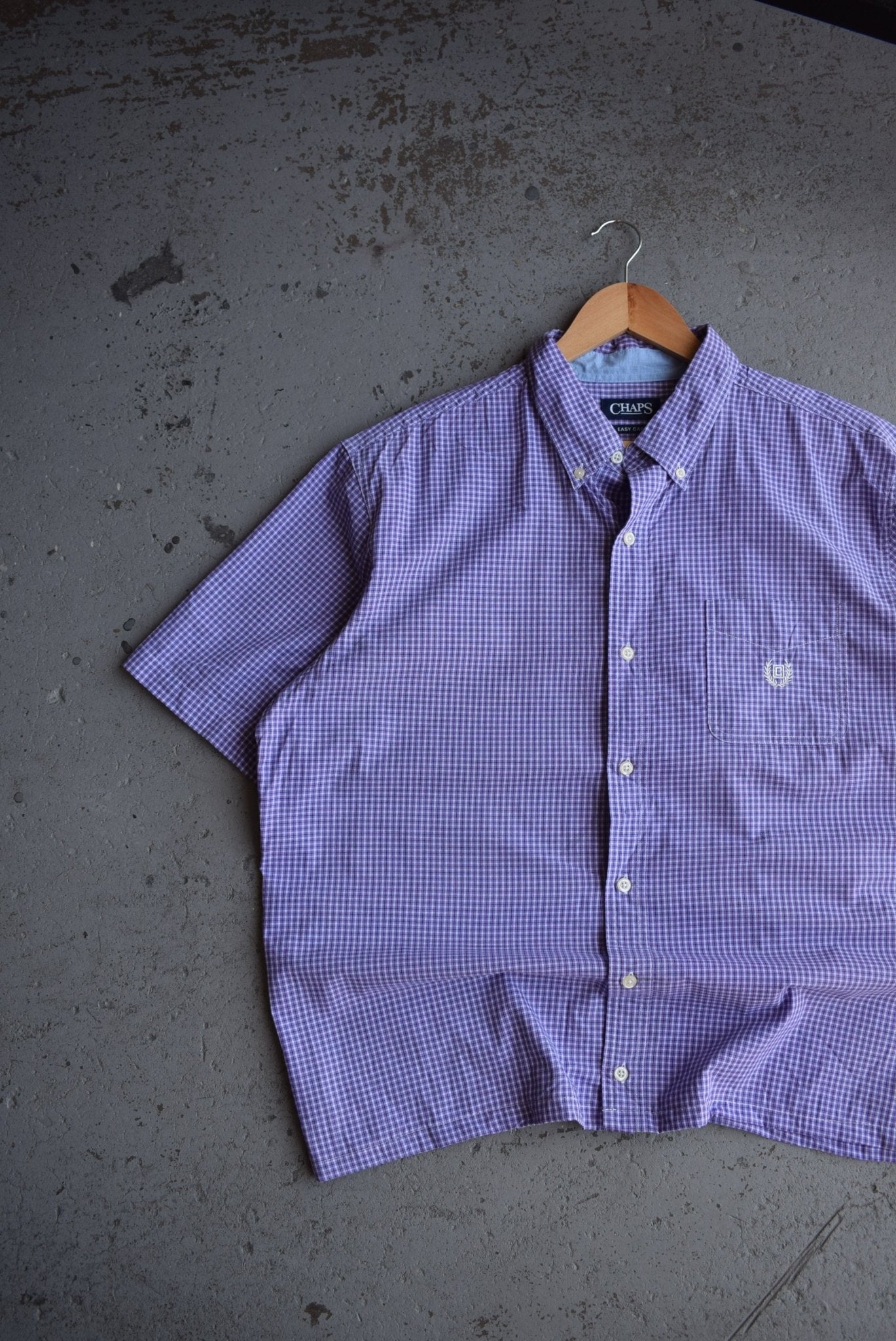 Vintage Chaps Ralph Lauren Cropped Button Up (L) - Retrospective Store