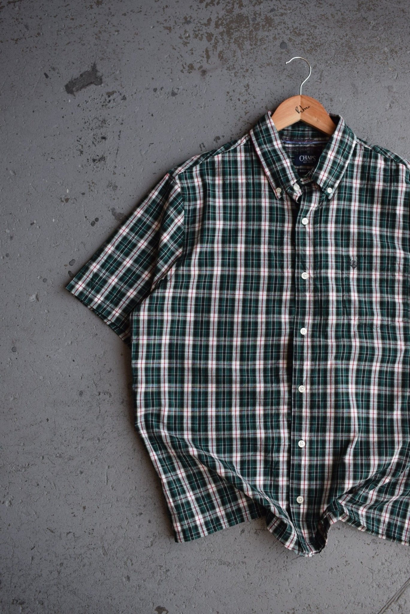 Vintage Chaps Ralph Lauren Cropped Button Up (L) - Retrospective Store