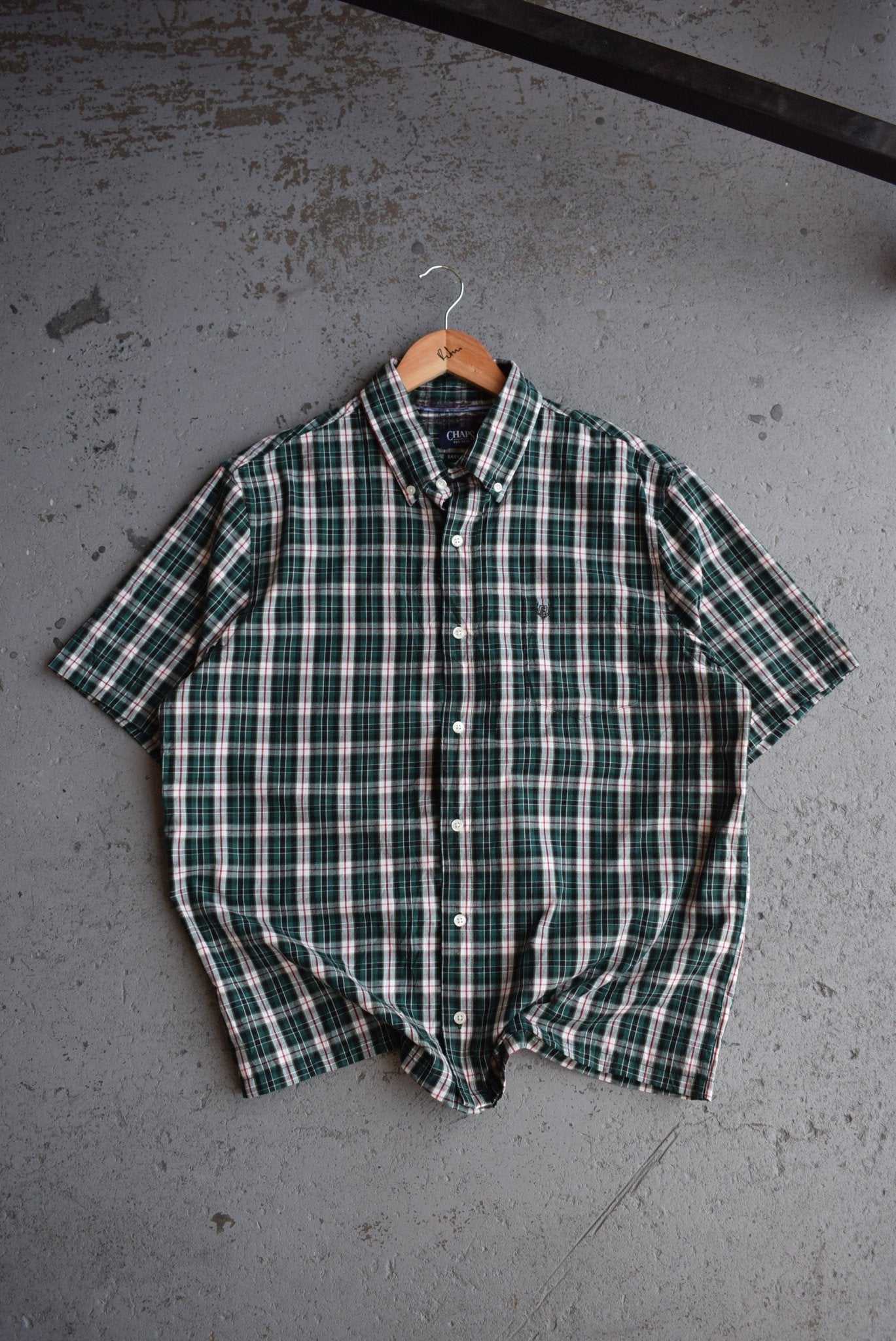 Vintage Chaps Ralph Lauren Cropped Button Up (L) - Retrospective Store