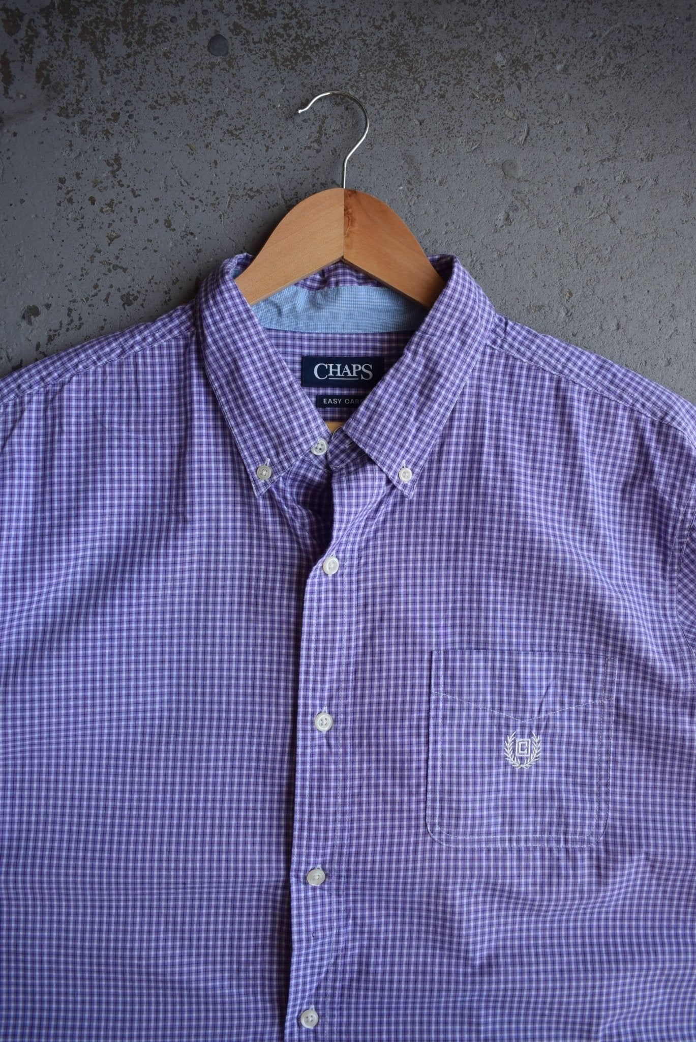 Vintage Chaps Ralph Lauren Cropped Button Up (L) - Retrospective Store