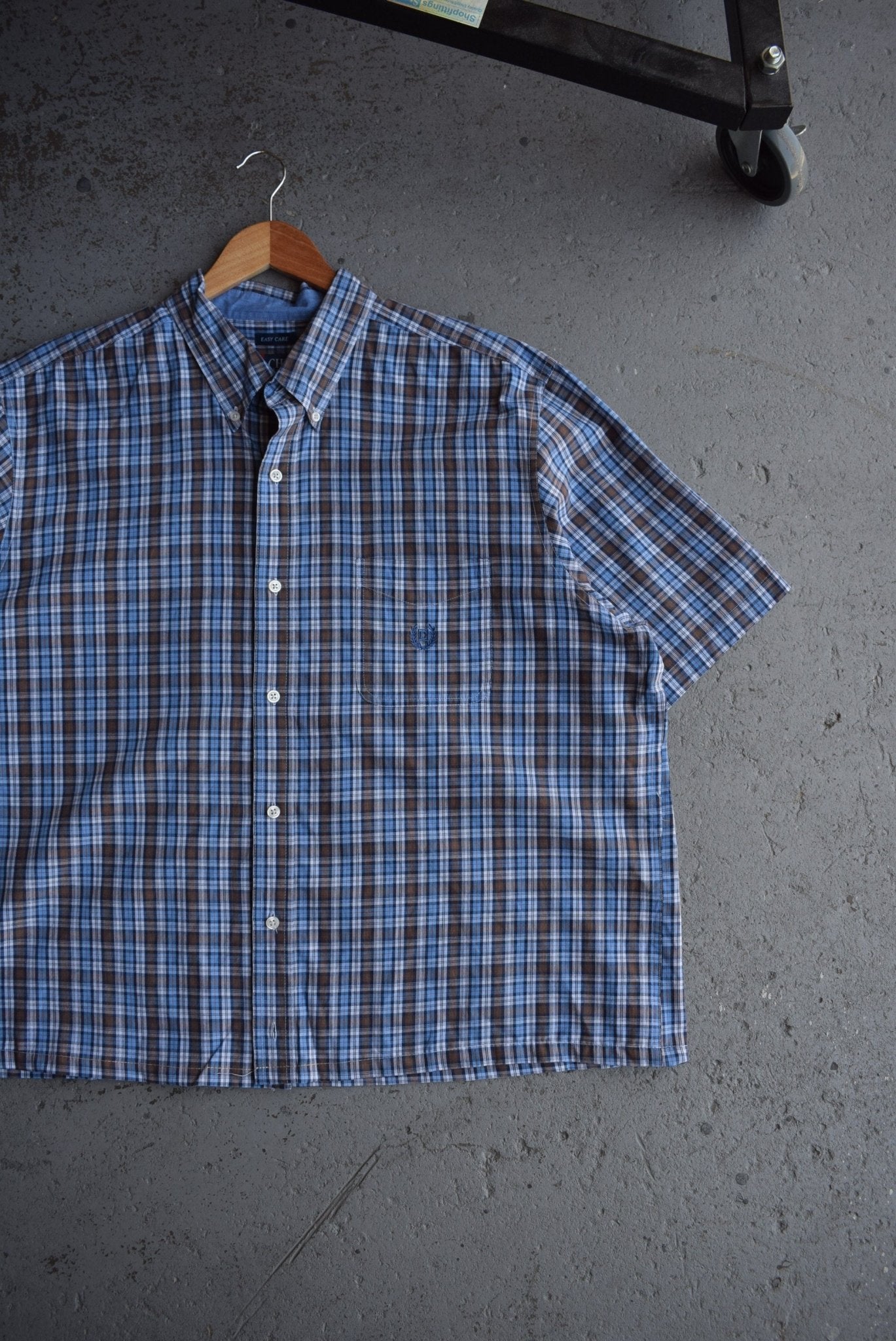 Vintage Chaps Ralph Lauren Cropped Button Up (XL/XXL) - Retrospective Store