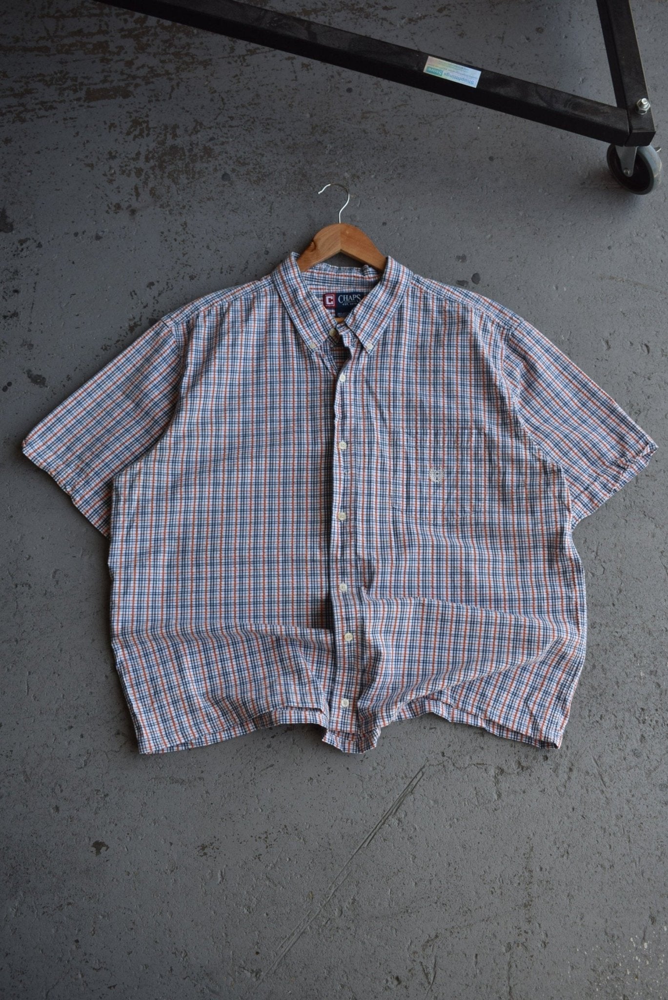 Vintage Chaps Ralph Lauren Cropped Button Up (XL/XXL) - Retrospective Store