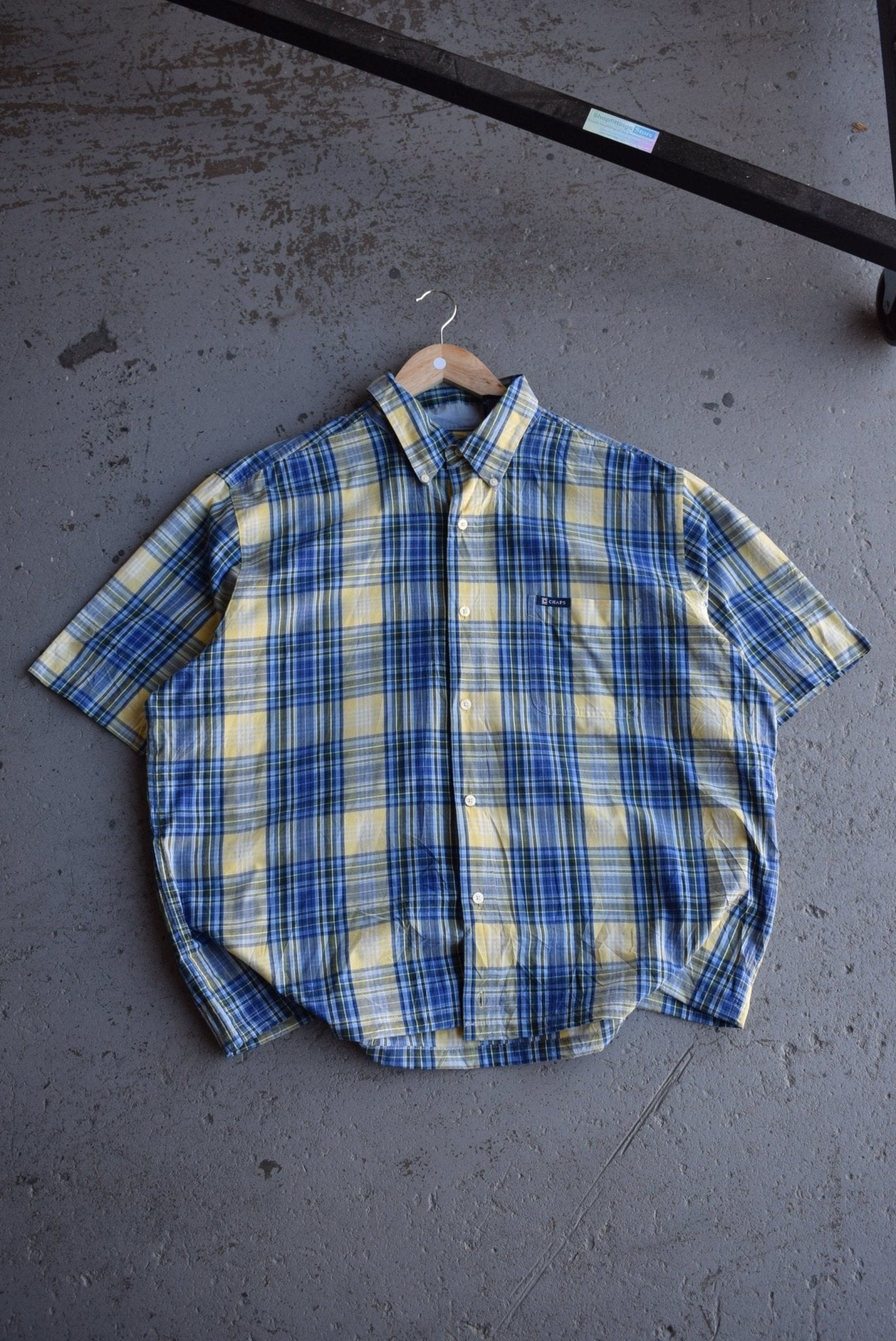 Vintage Chaps Ralph Lauren Cropped Button Up (XL/XXL) - Retrospective Store