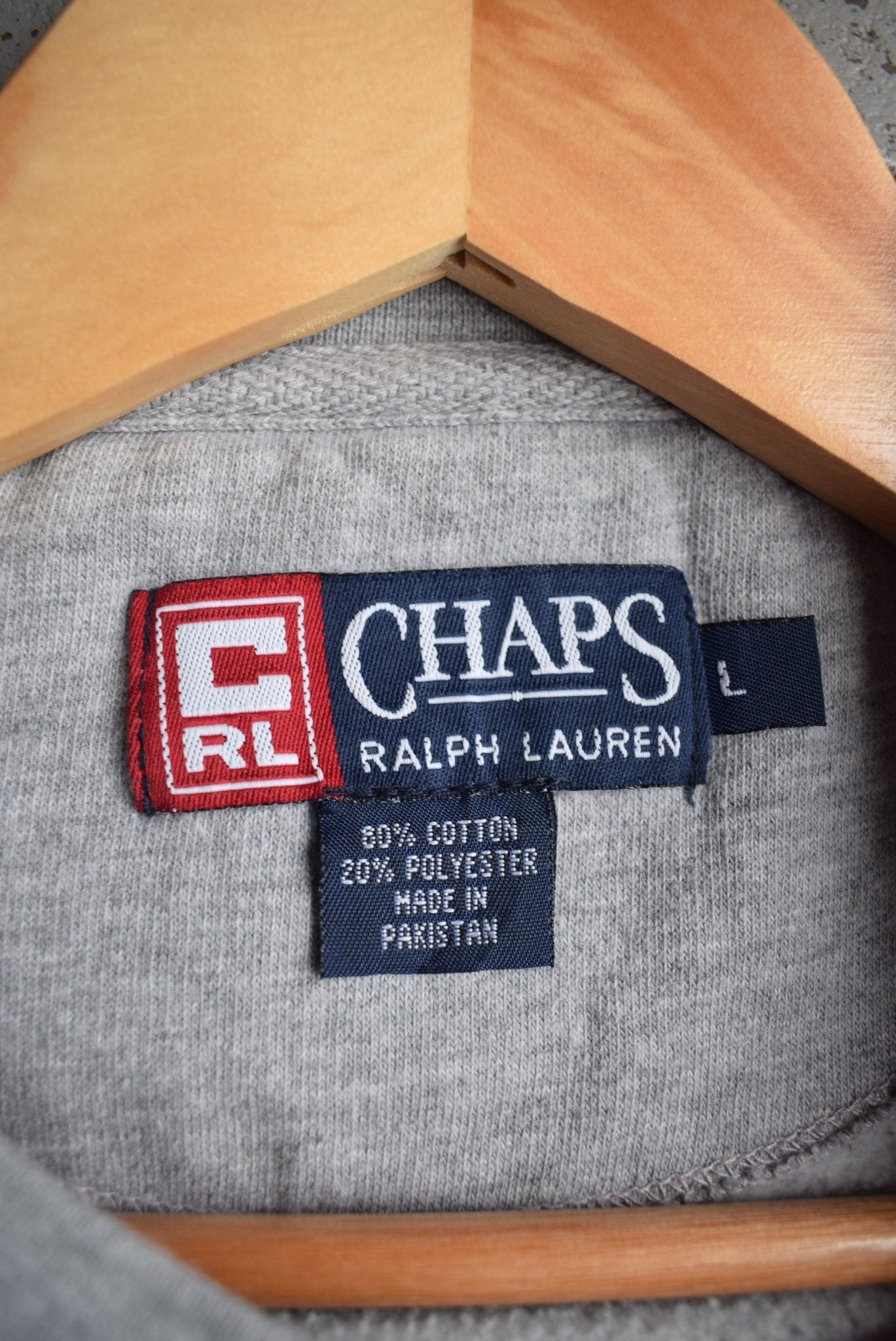 Vintage Chaps Ralph Lauren Spellout Crewneck (M/L) - Retrospective Store