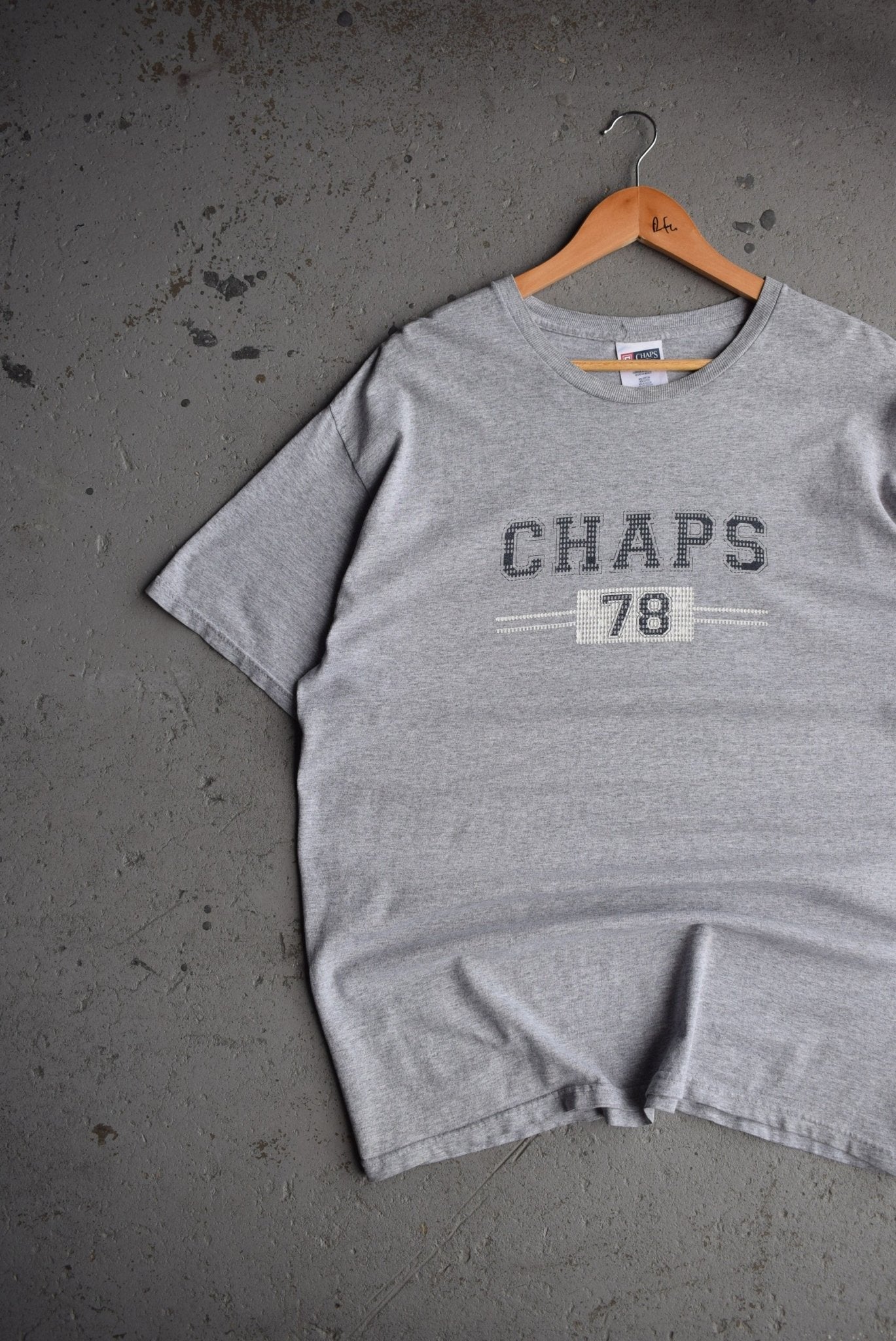 Vintage Chaps Ralph Lauren Spellout Tee (L) - Retrospective Store