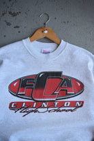 Vintage Clinton High School Phil 4:13 Graphic Crewneck (M) - Retrospective Store