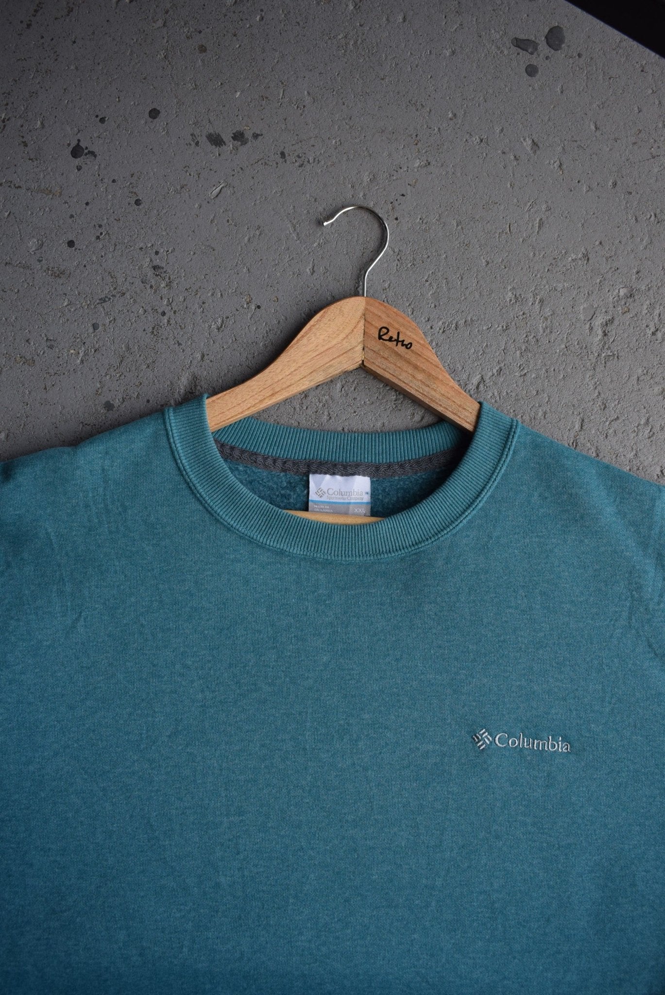 Vintage Columbia Classic Logo Embroidered Crewneck (XXL) - Retrospective Store