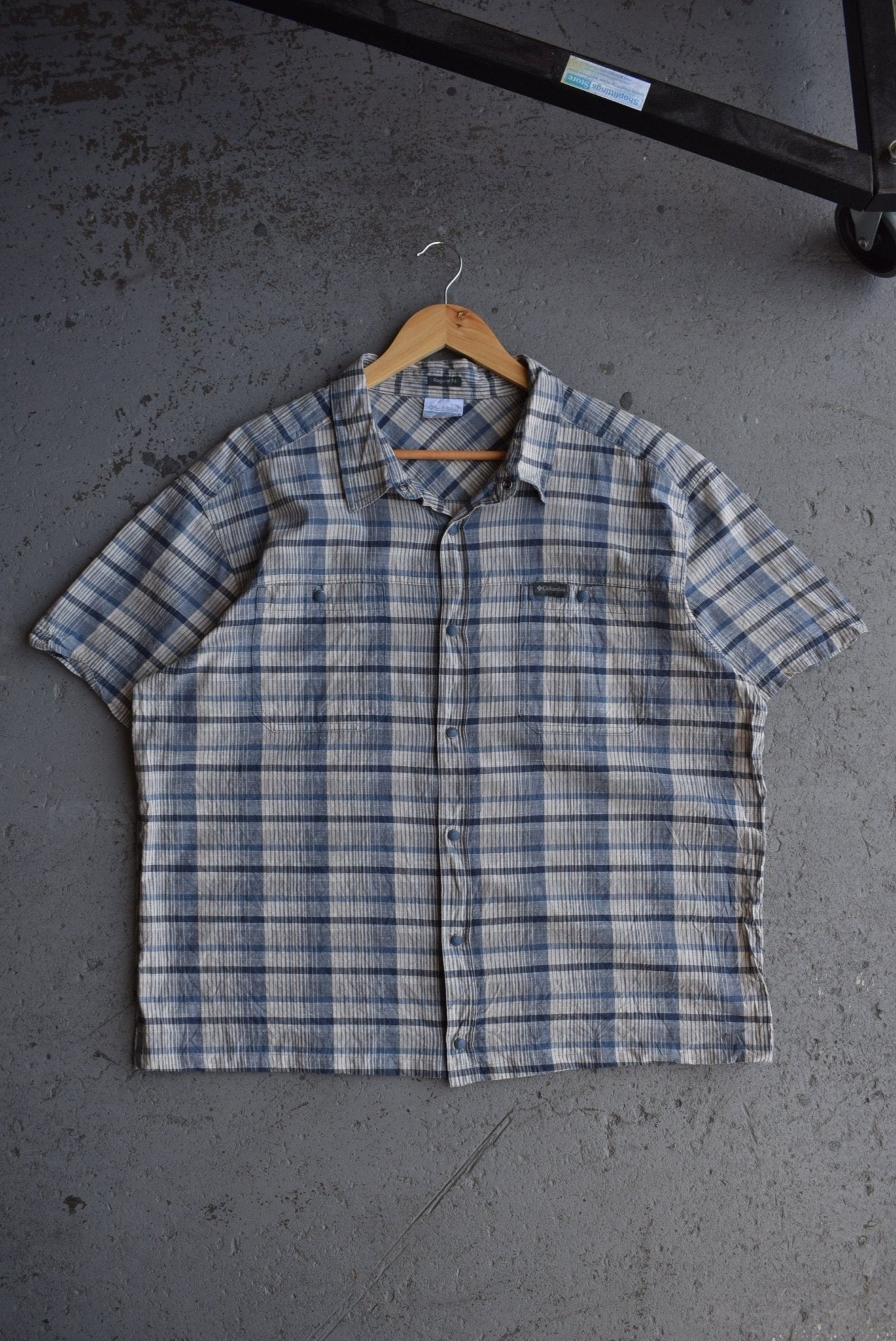 Vintage Columbia Cropped Button Up (L) - Retrospective Store