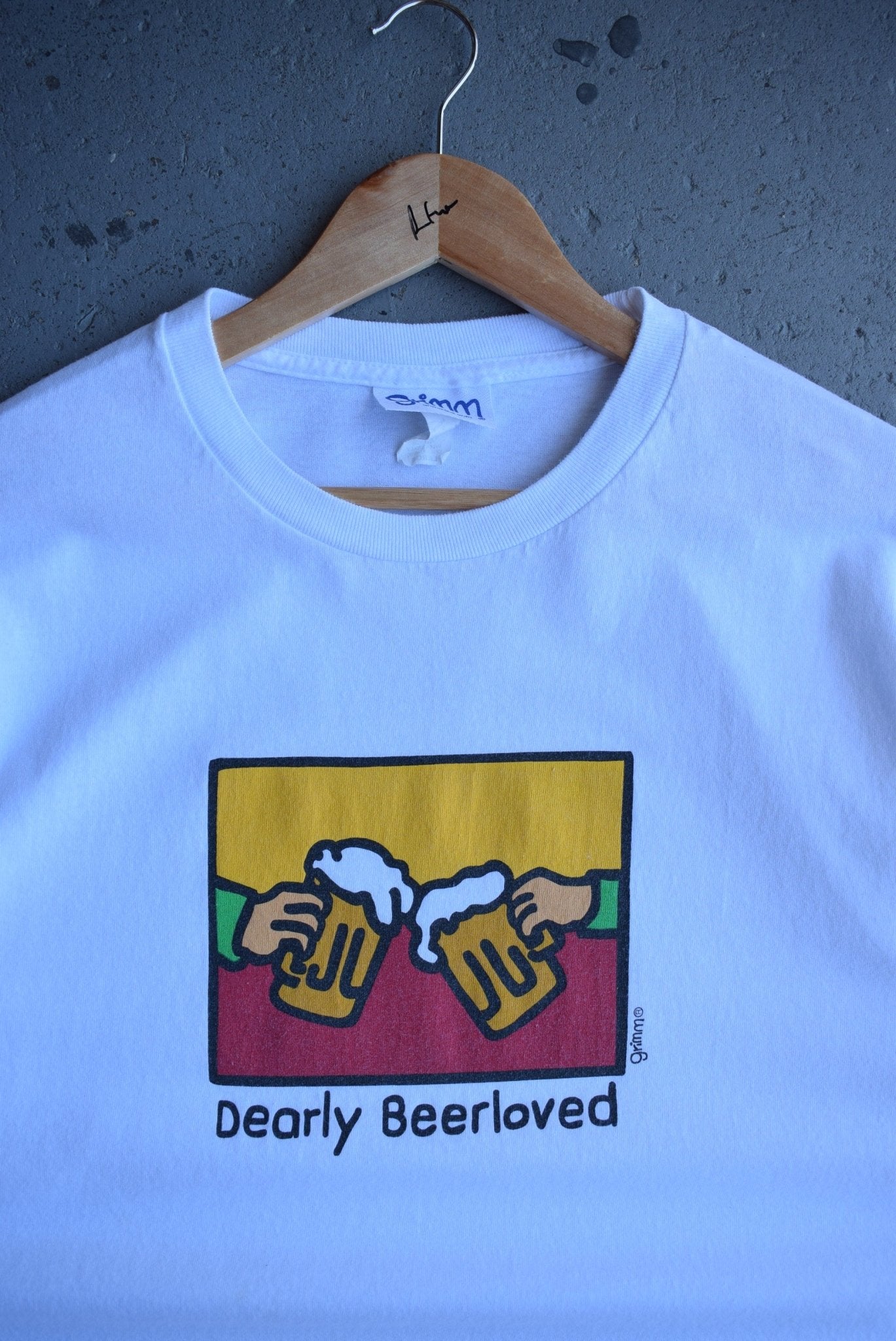 Vintage Dearly Beerloved Graphic Tee (L) - Retrospective Store
