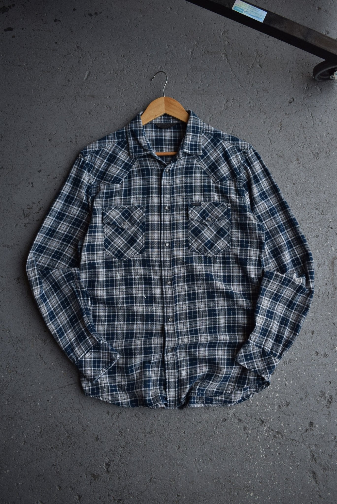 Vintage Diesel Flannel Button Up (M) - Retrospective Store