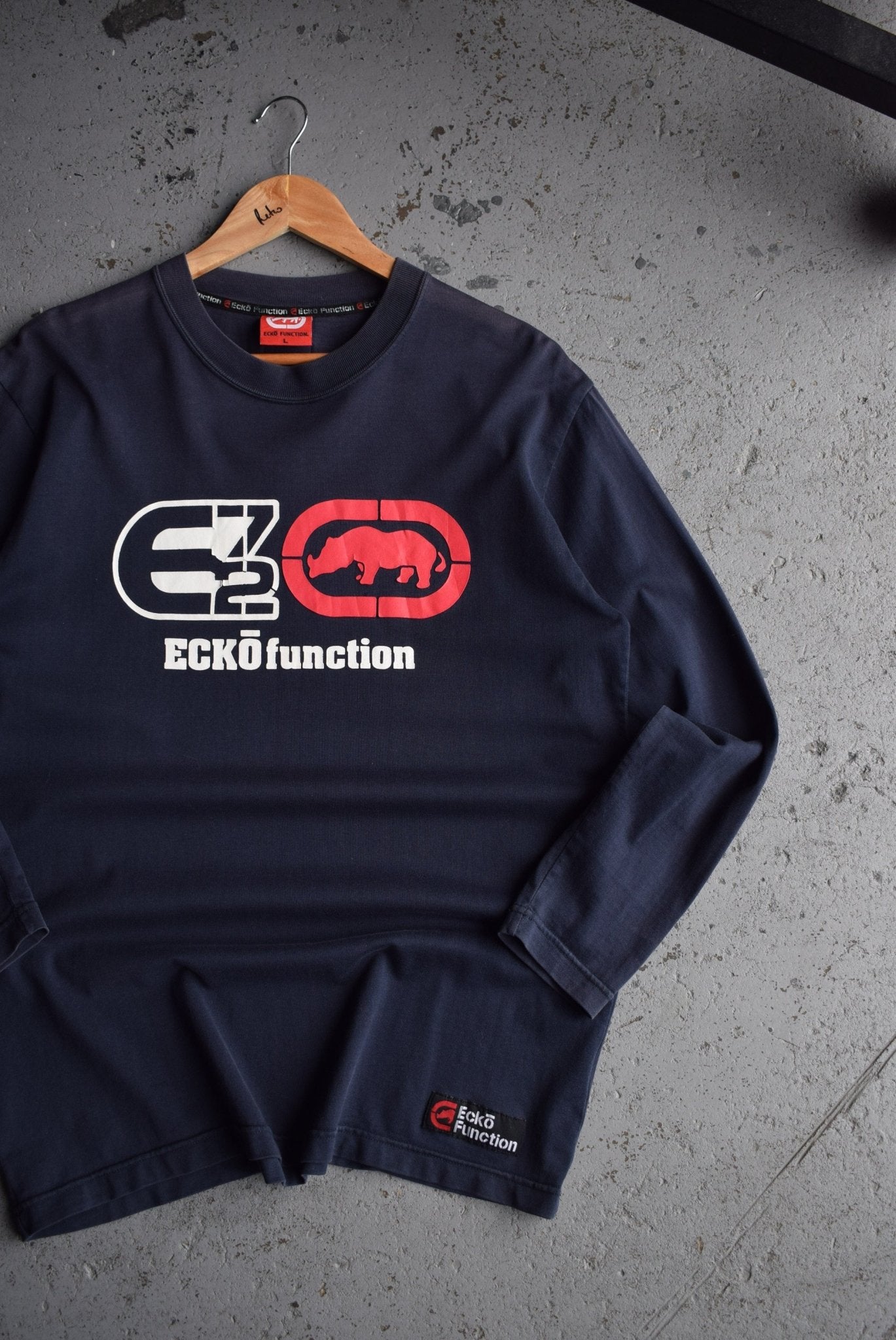 Vintage Ecko Spellout Long Sleeve Tee (M) - Retrospective Store