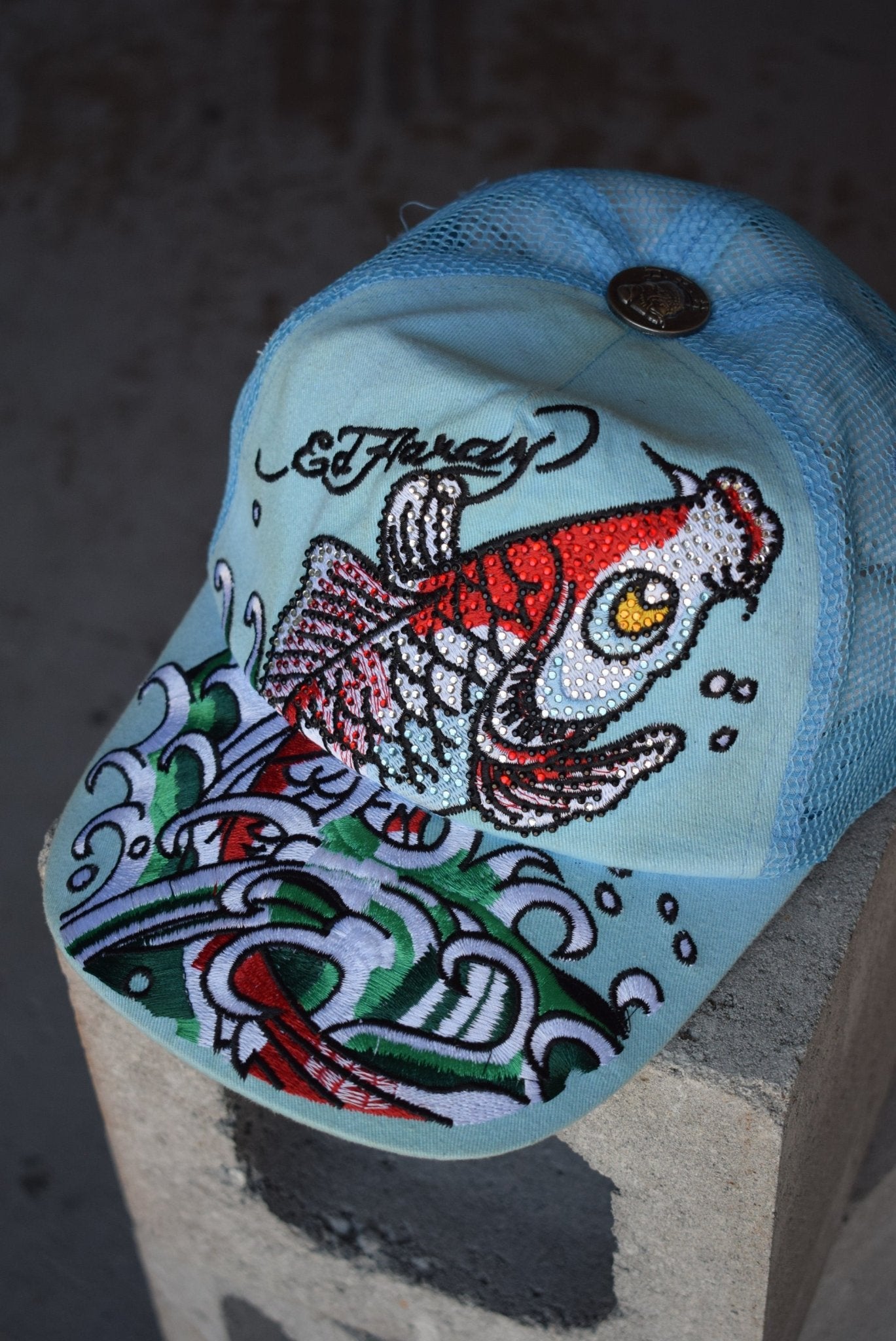 Vintage Ed Hardy Embroidered Hat - Retrospective Store