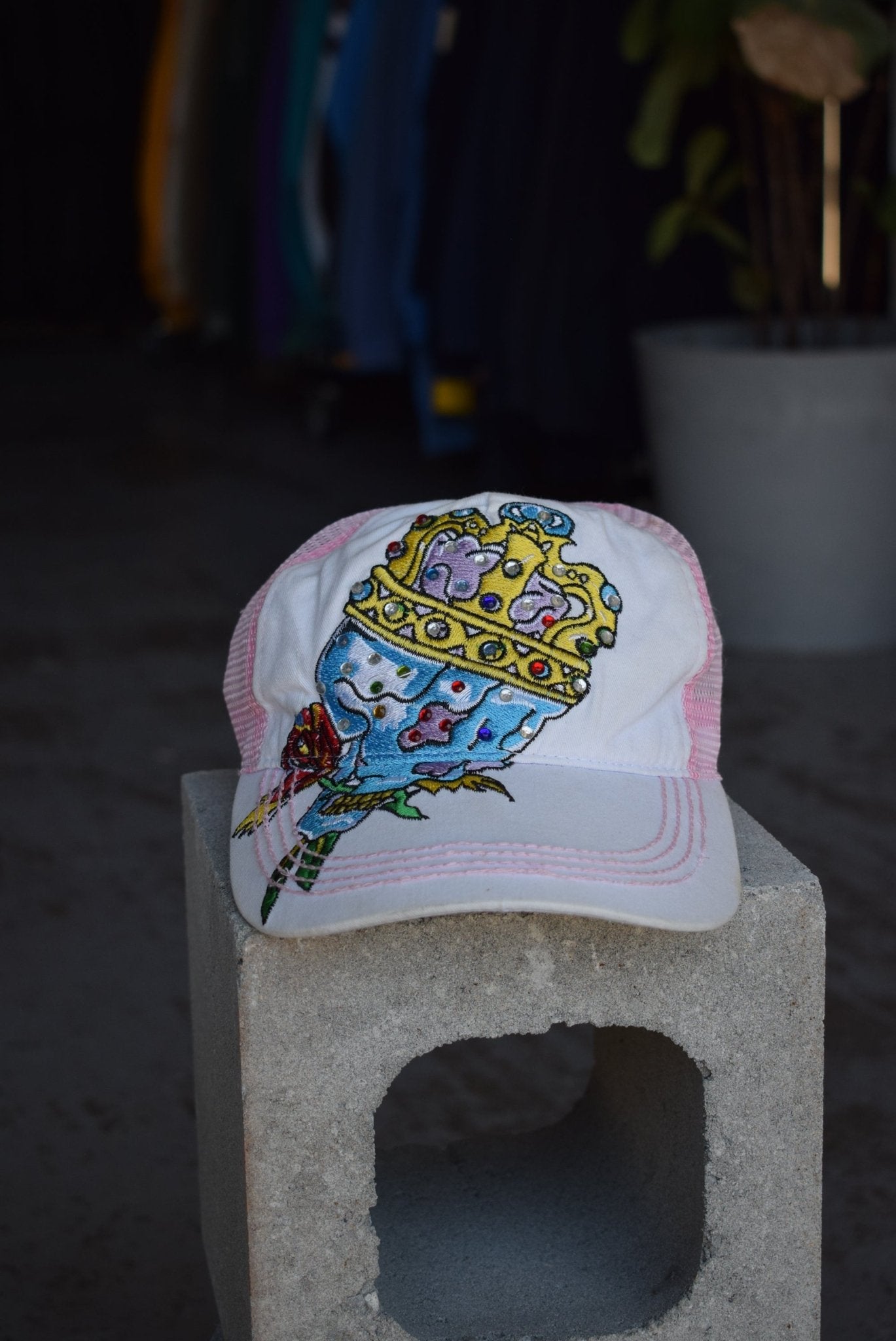 Vintage Ed Hardy Embroidered Hat - Retrospective Store