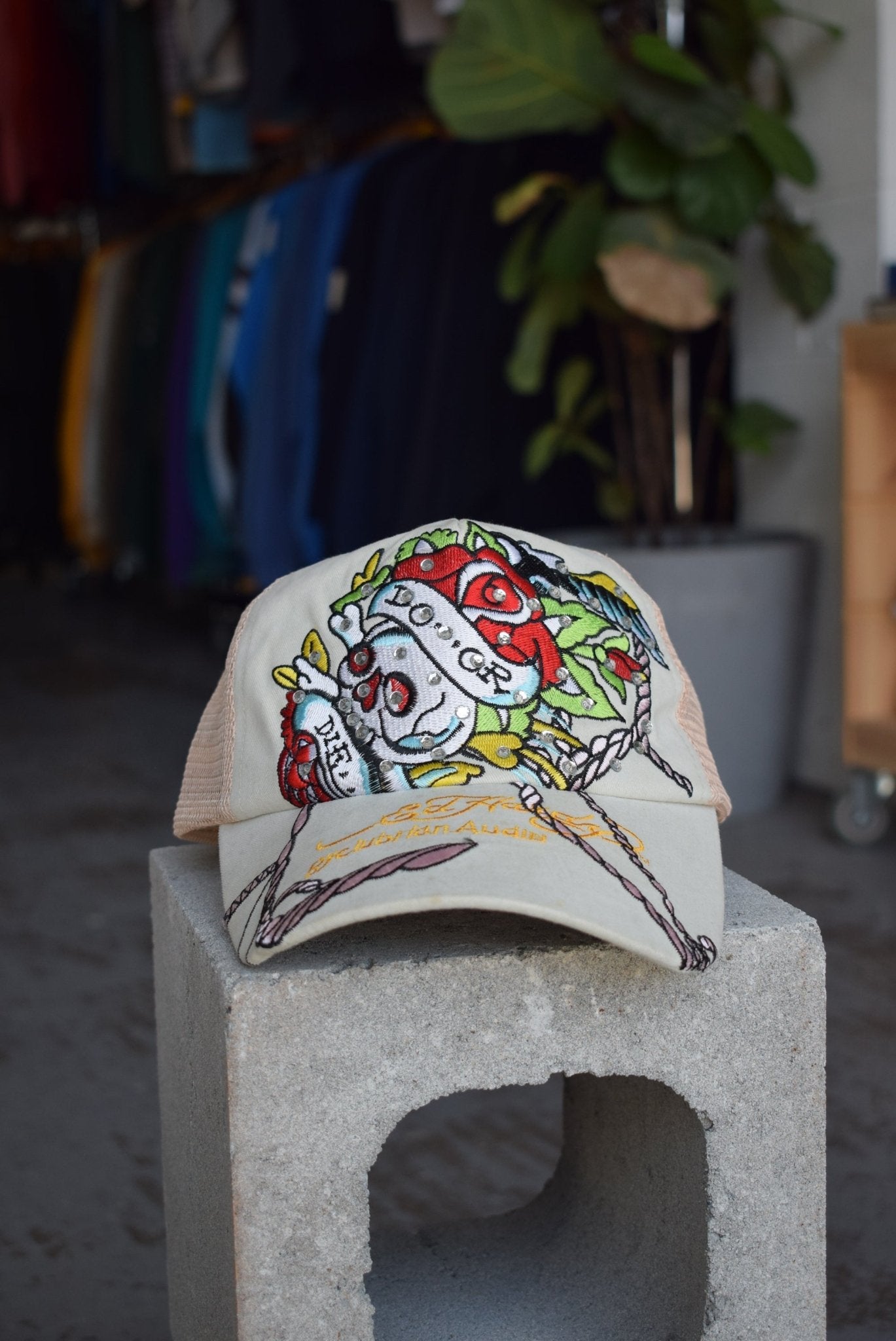 Vintage Ed Hardy Embroidered Hat - Retrospective Store