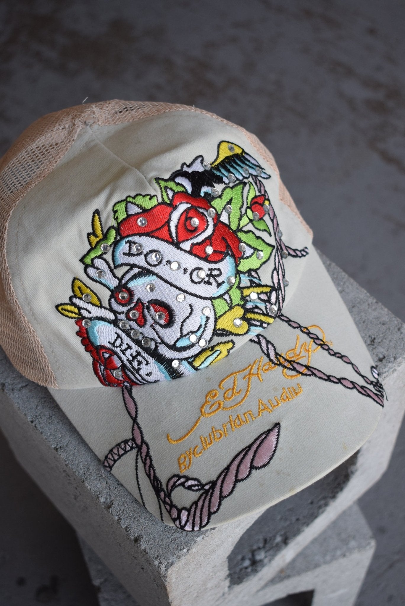 Vintage Ed Hardy Embroidered Hat - Retrospective Store