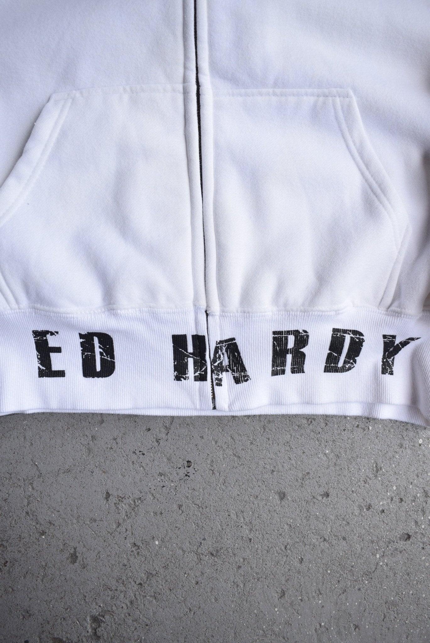 Vintage Ed Hardy Graphic Full - Zip Hoodie (XL/XXL) - Retrospective Store