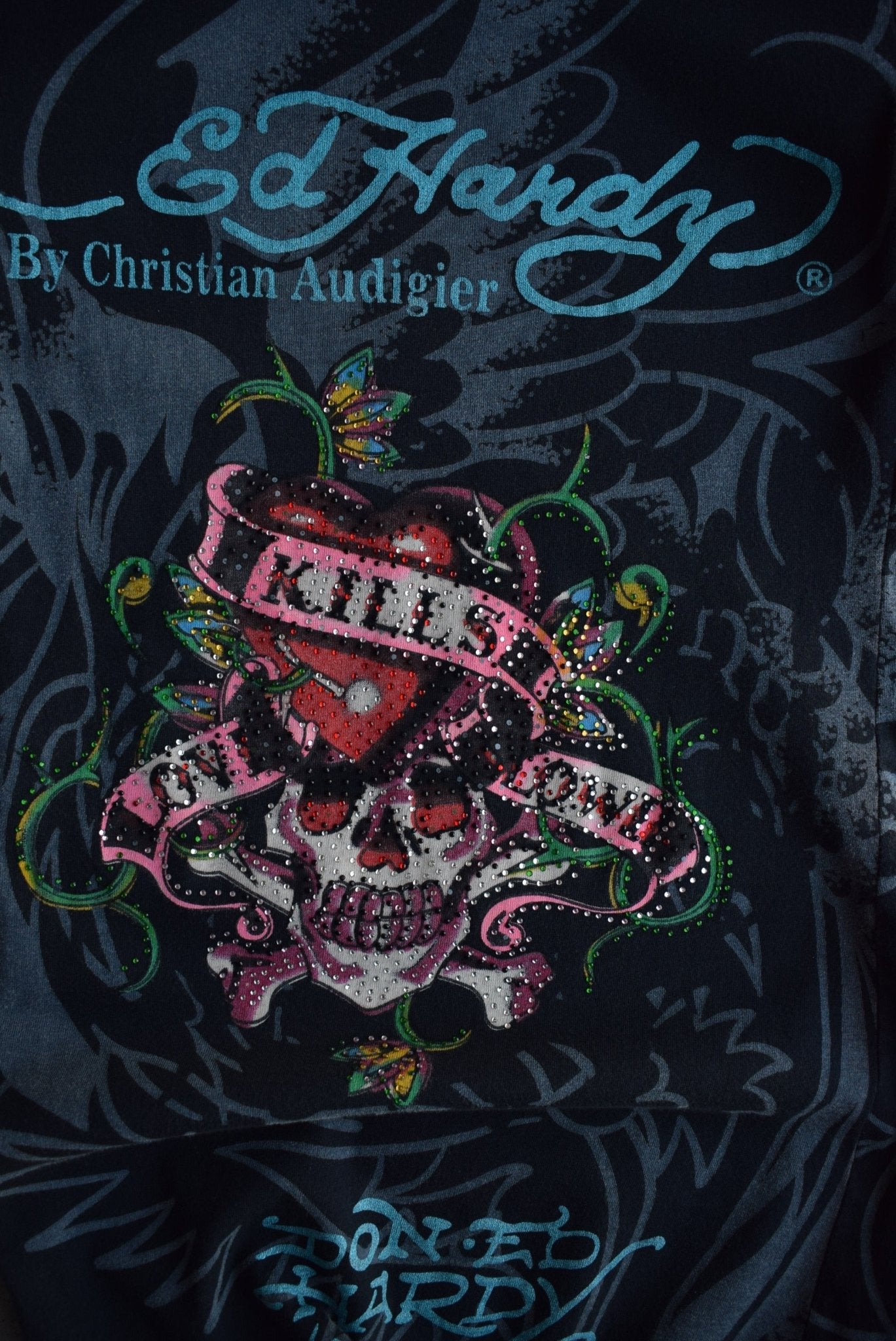 Vintage Ed Hardy Graphic Long Sleeve Tee (Women's S) - Retrospective Store