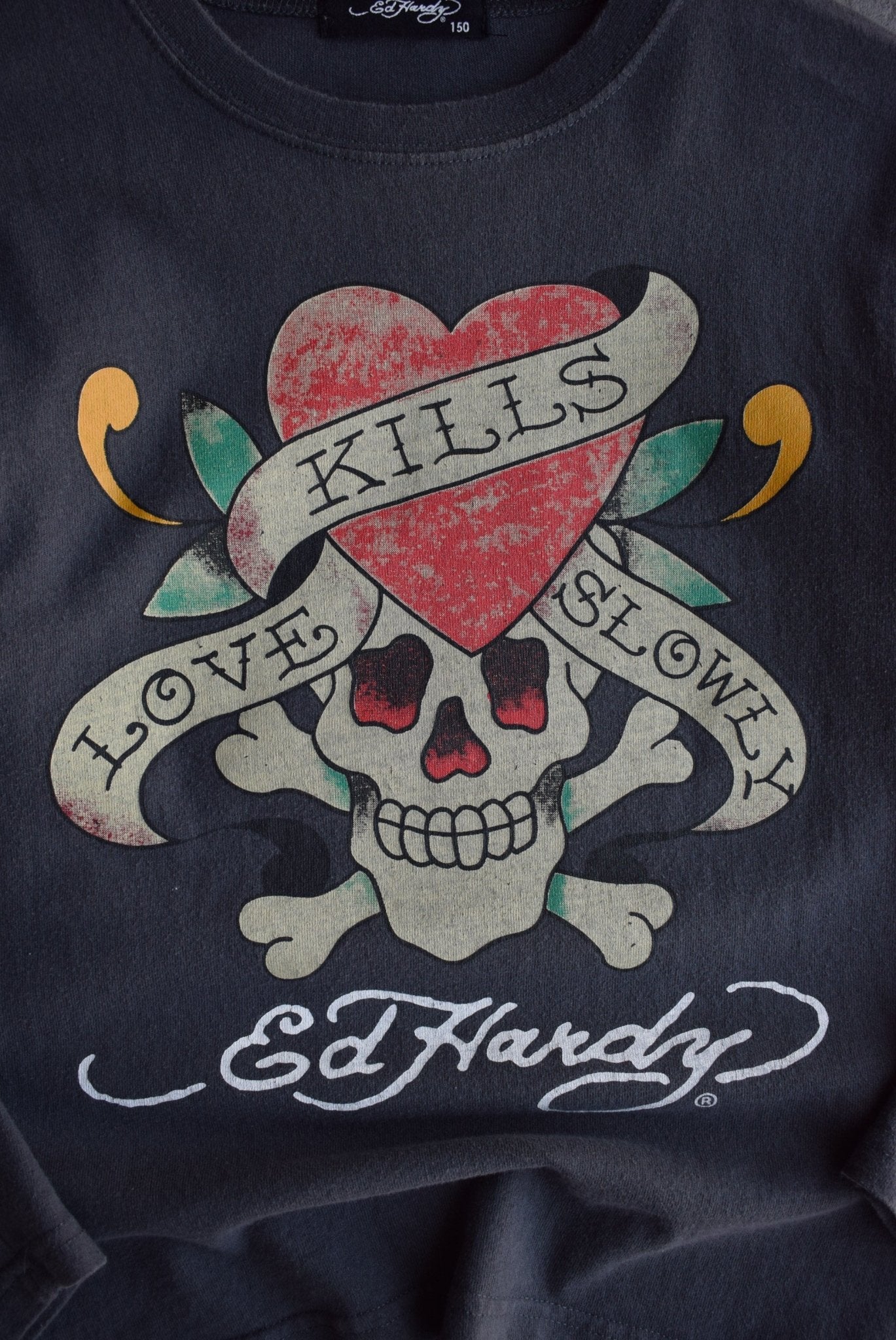 Vintage Ed Hardy Graphic Long Sleeve Tee (XS) - Retrospective Store