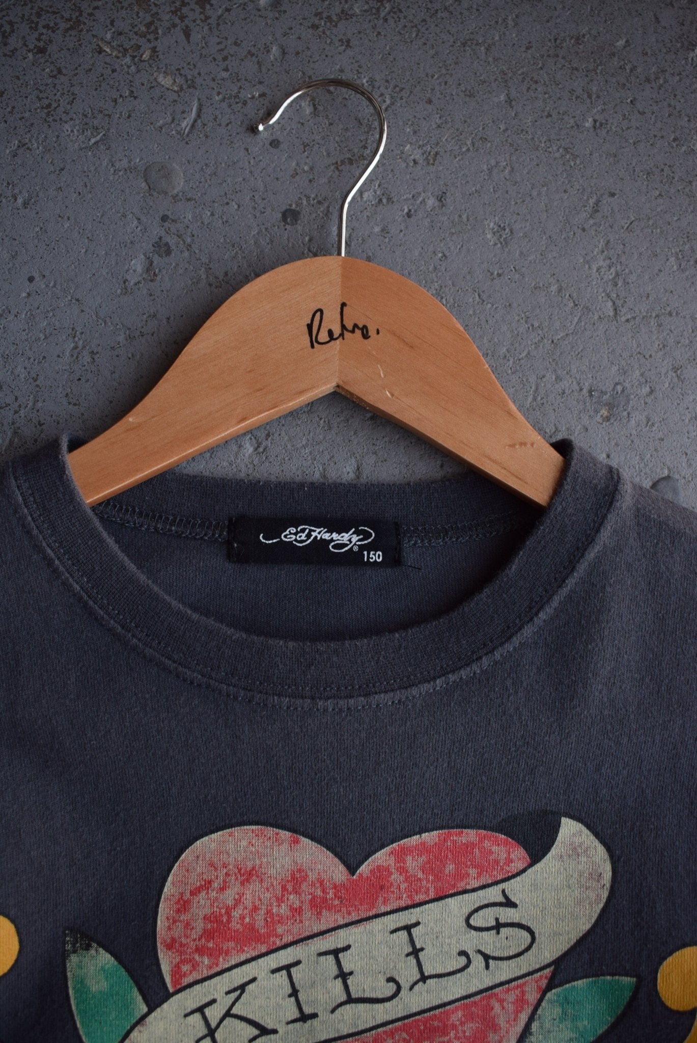 Vintage Ed Hardy Graphic Long Sleeve Tee (XS) - Retrospective Store